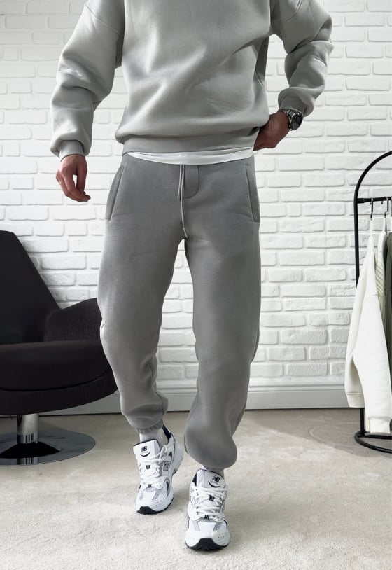 Premium Kalite Jogger Eşofman Altı - Gri / 2512J