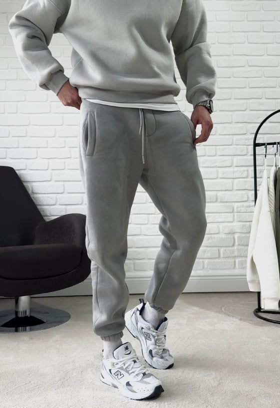 Premium Kalite Jogger Eşofman Altı - Gri / 2512J