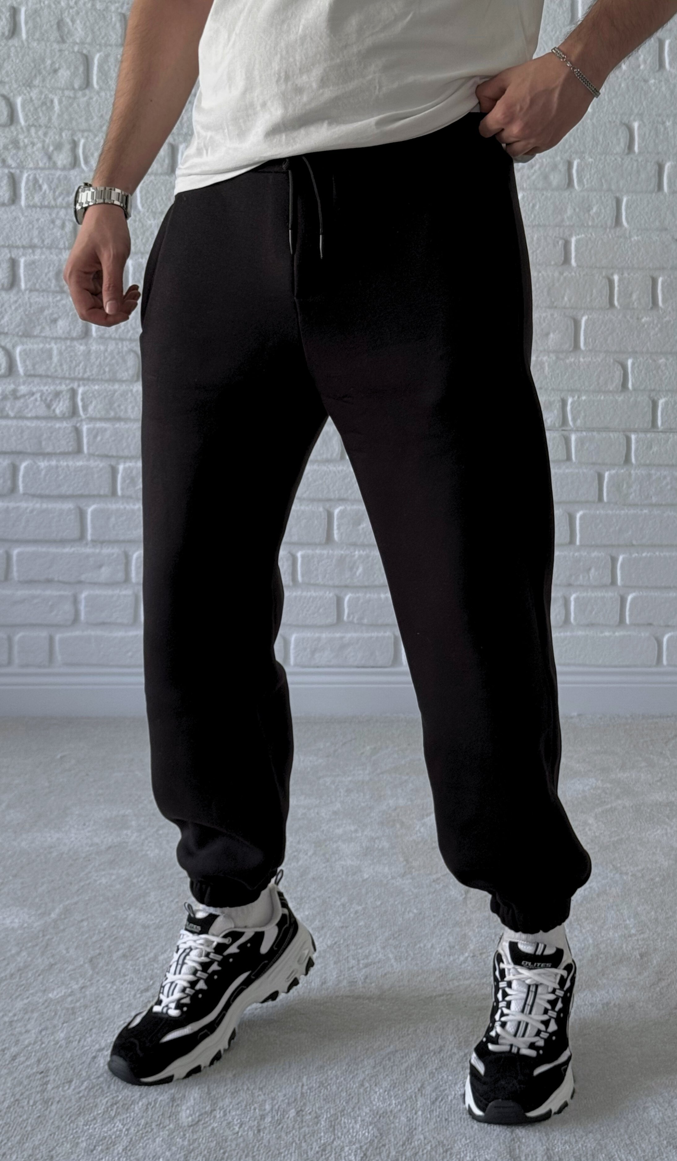 Premium Kalite Jogger Eşofman Altı - Siyah / 2512J