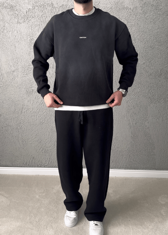 Premium Kalite Oversize Kalıp Sweat/ SİYAH - YKM04