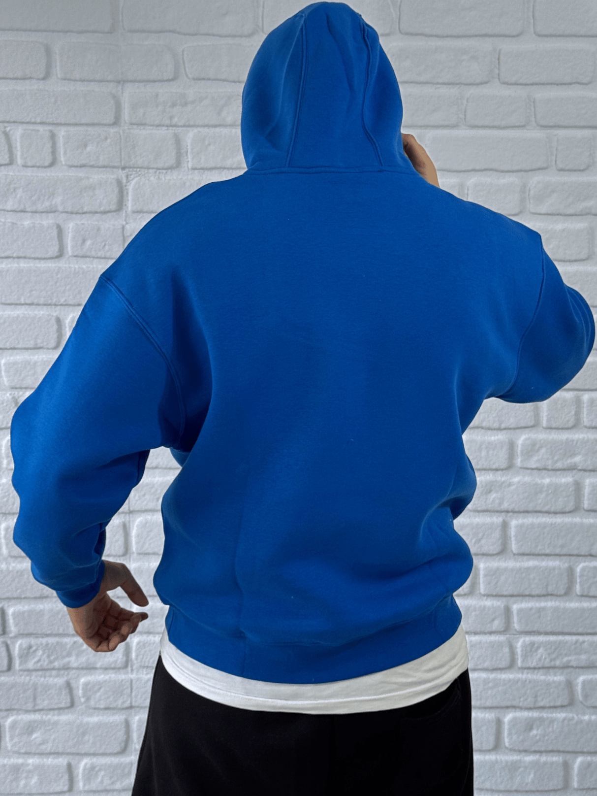 Premium Kalite Oversize Kalıp Yüksek Kaliteli Basic Sweatshirt-MAVİ/SWT5