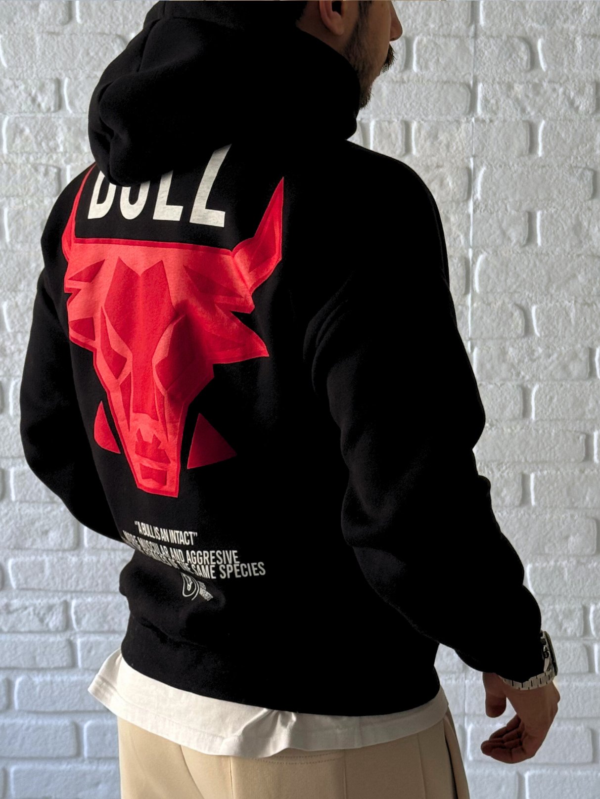 Premium Kalite Oversize Kalıp Yüksek Kaliteli Baskı Sweatshirt- Siyah / SWT01
