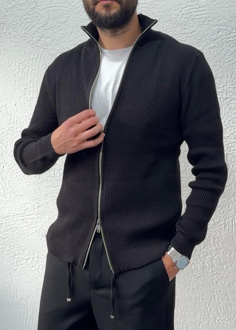 Yeni Sezon Oversize Triko / MRCH02 - Siyah