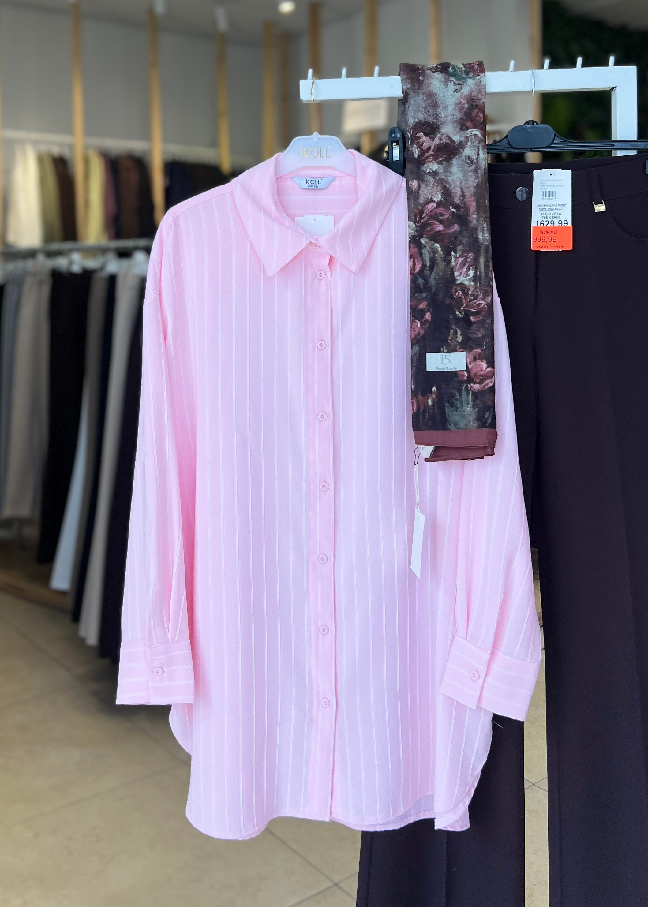  ÇİZGİLİ BASİC  GÖMLEK 