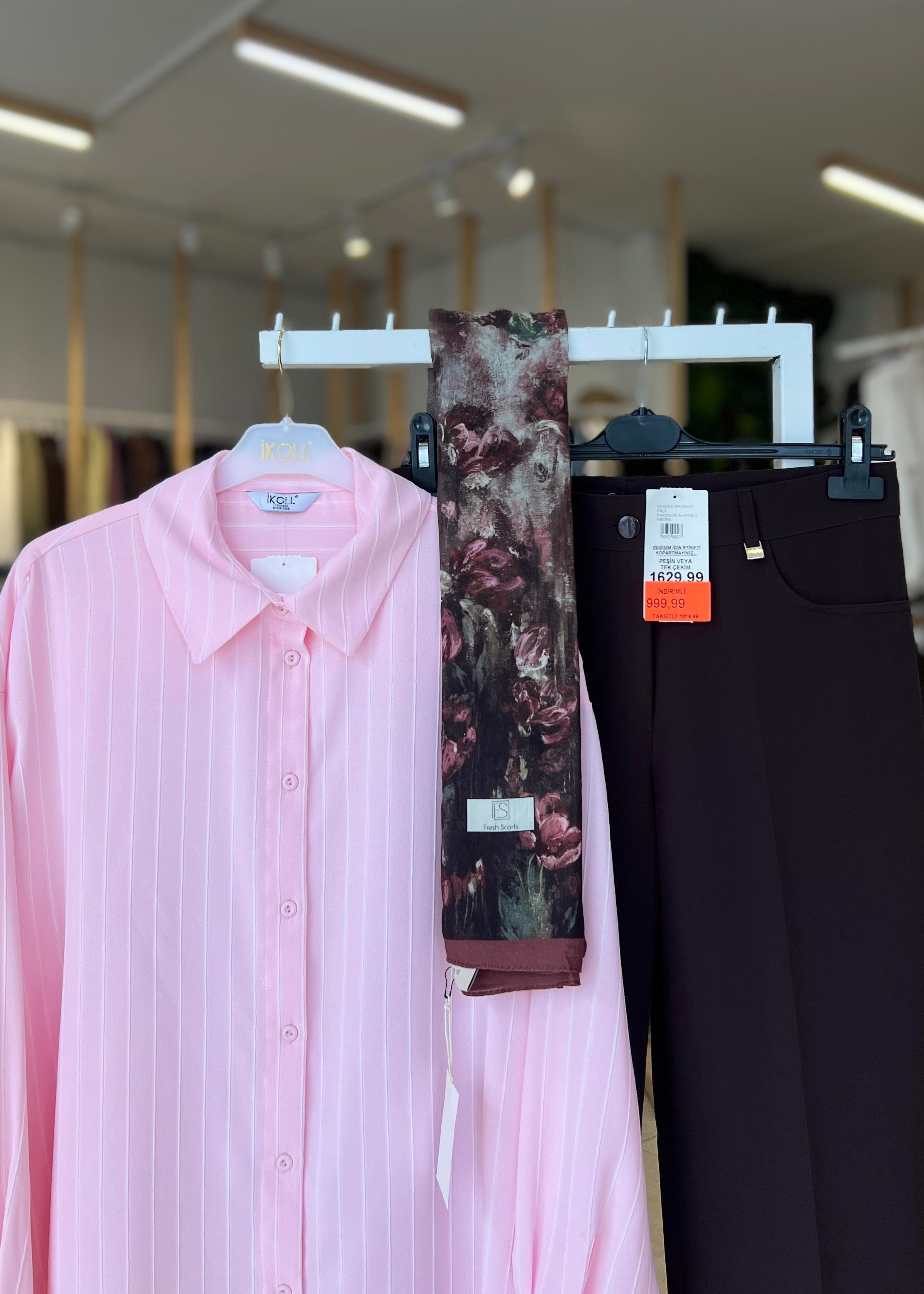  ÇİZGİLİ BASİC  GÖMLEK 