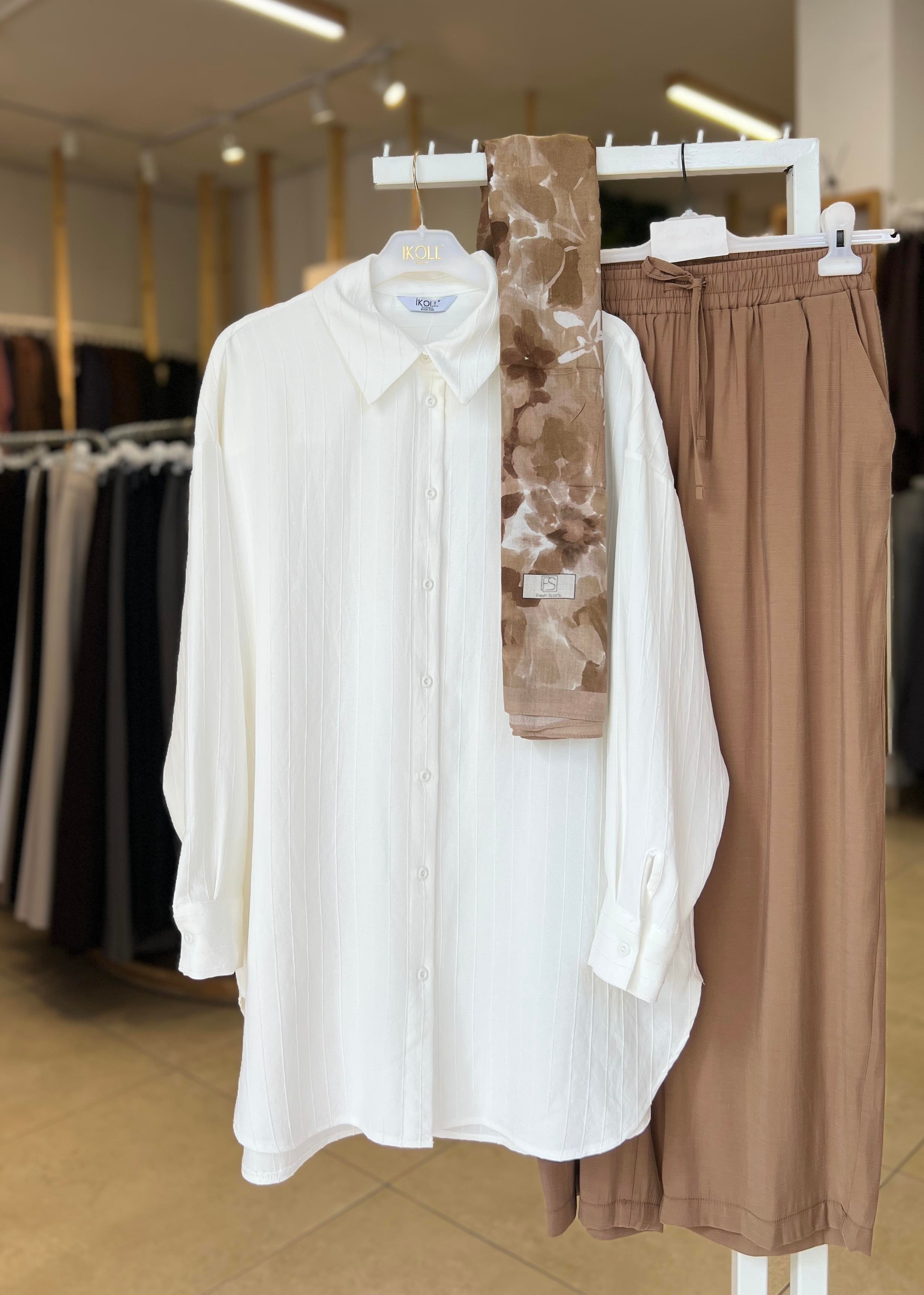  ÇİZGİLİ BASİC  GÖMLEK 