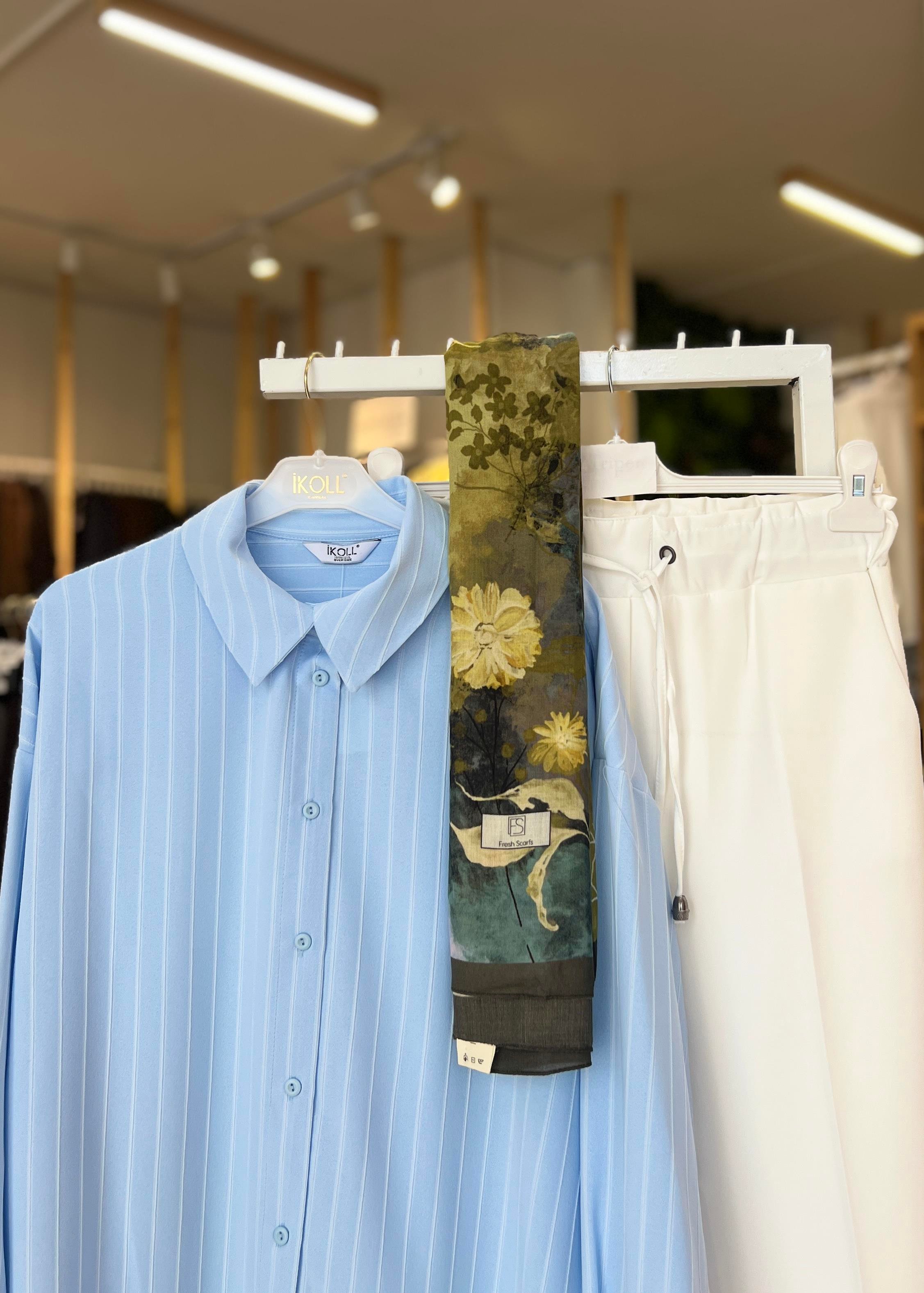  ÇİZGİLİ BASİC  GÖMLEK 