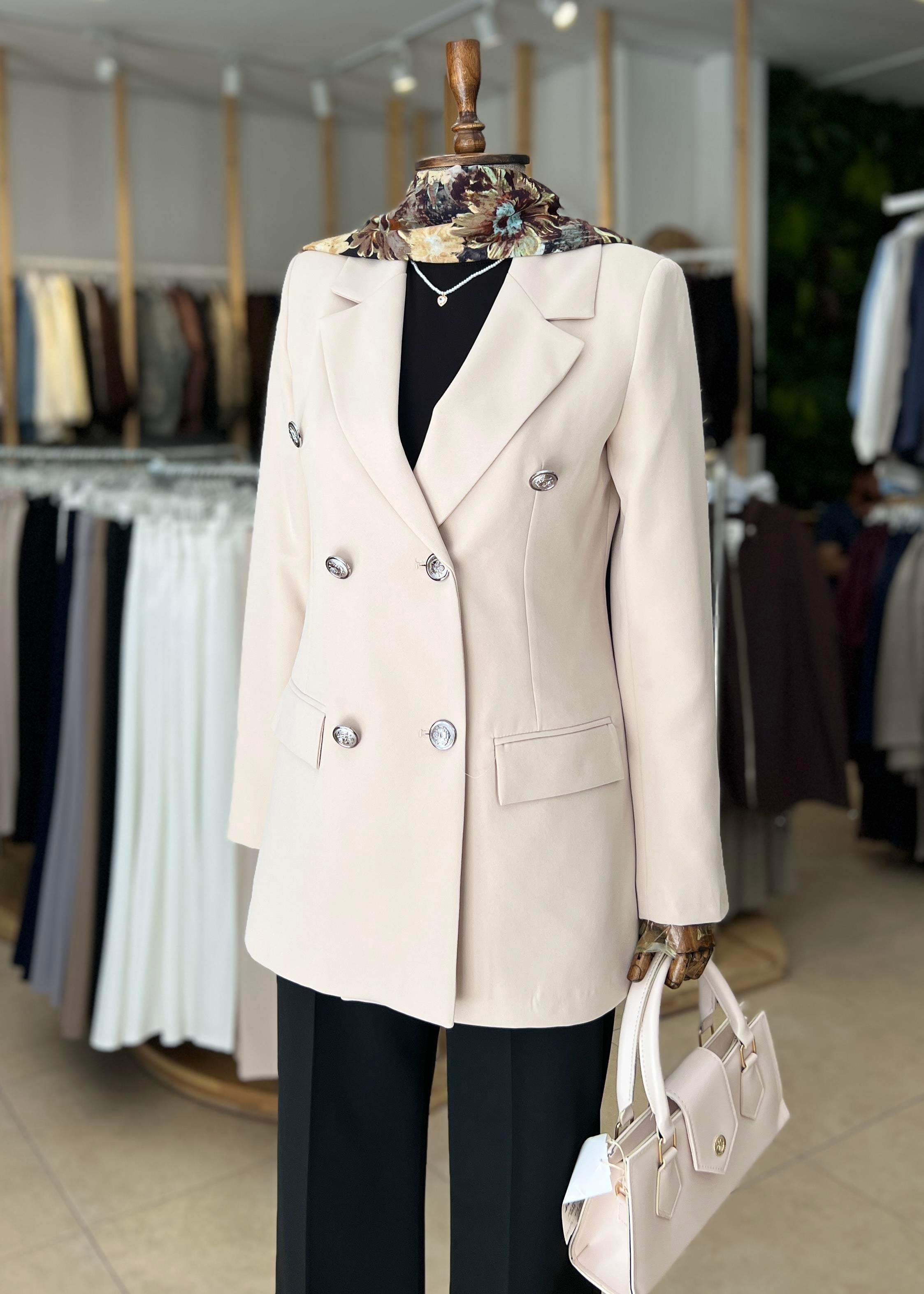  KOLU DÜĞME DETAYLI BLAZER CEKET
