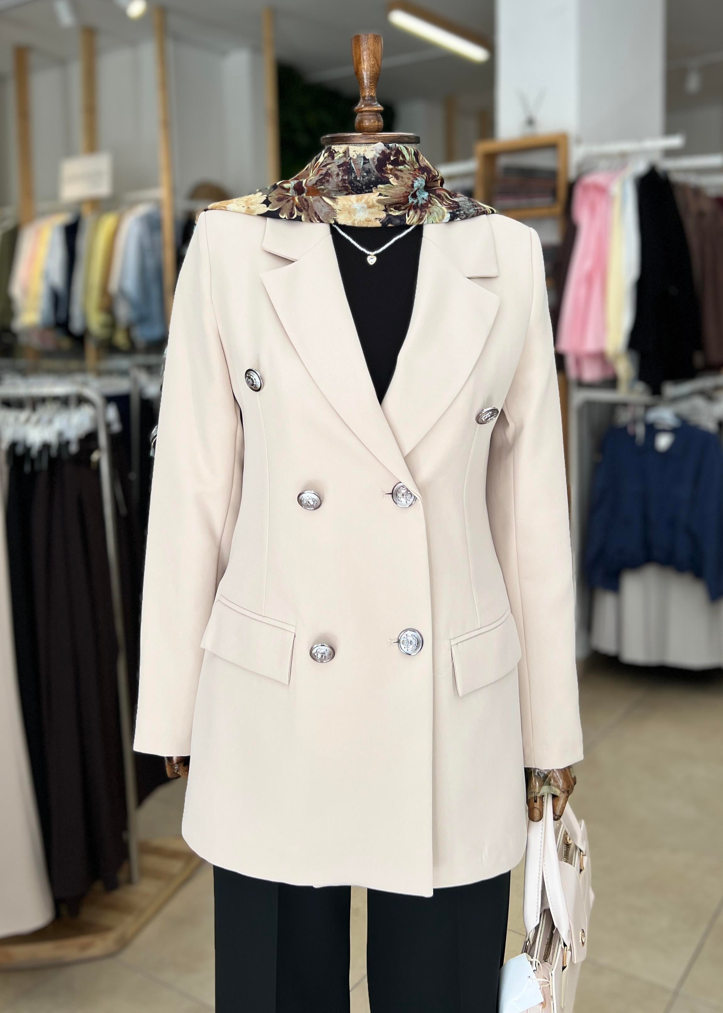  KOLU DÜĞME DETAYLI BLAZER CEKET
