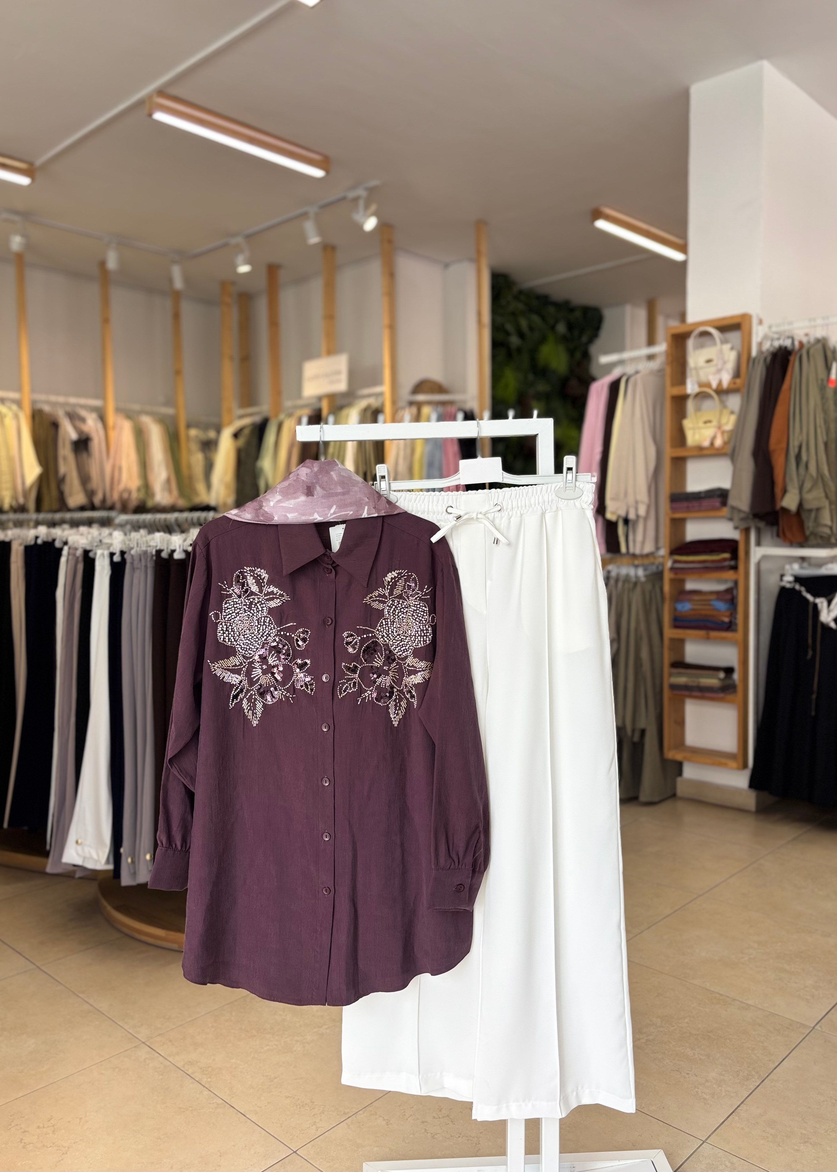 BELİ LASTİKLİ YAZLIK PANTOLON