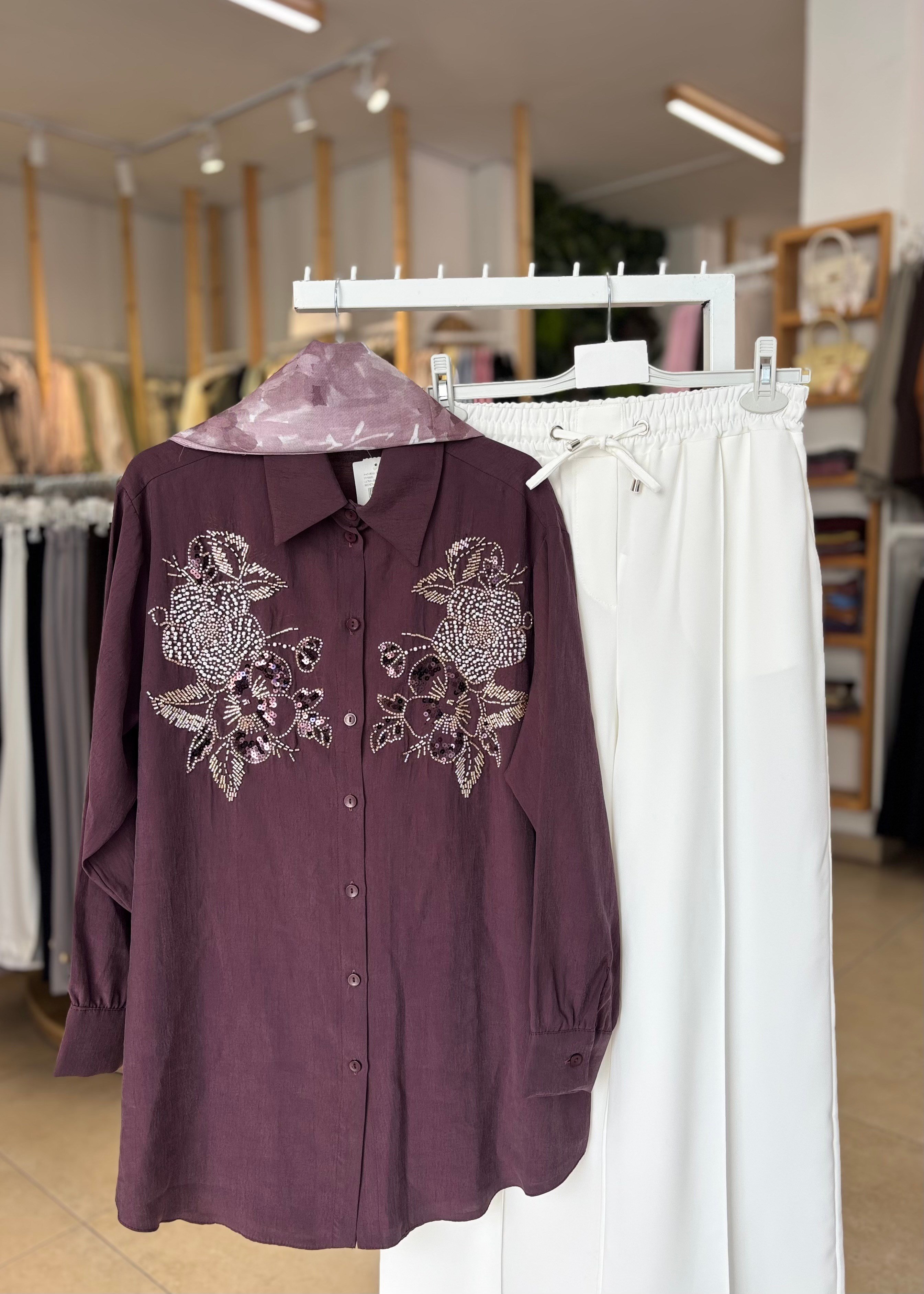BELİ LASTİKLİ YAZLIK PANTOLON