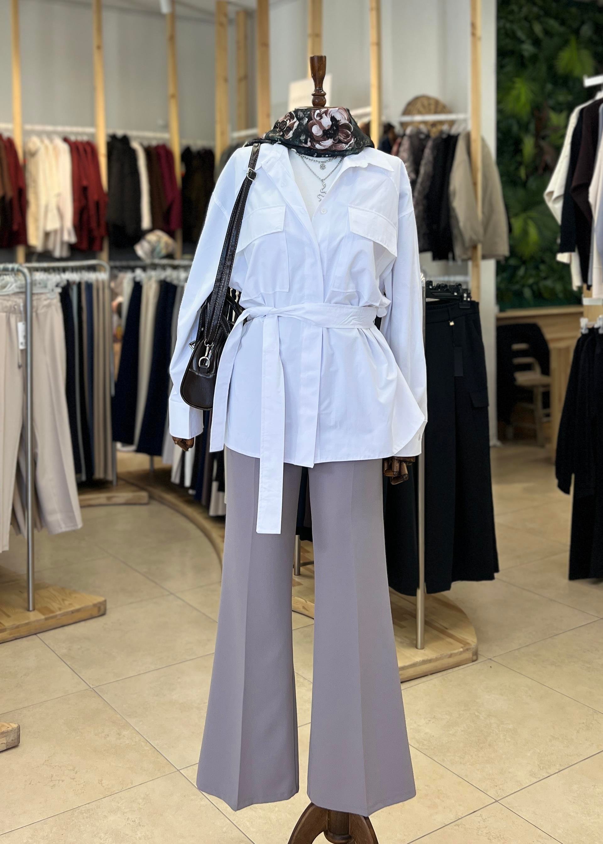 CEPLİ POPLİN GÖMLEK