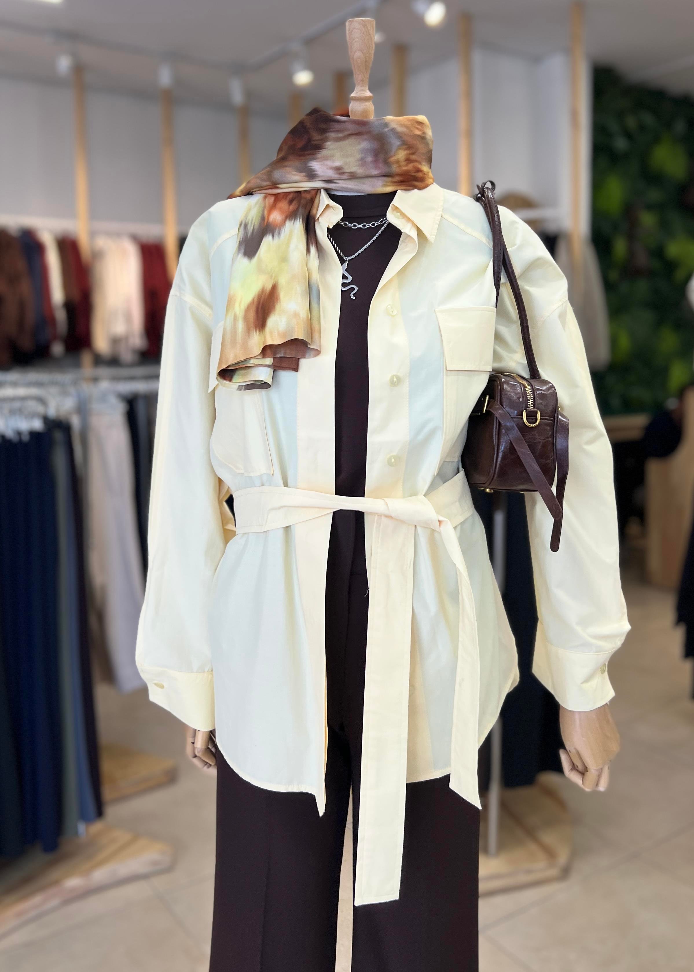 CEPLİ POPLİN GÖMLEK