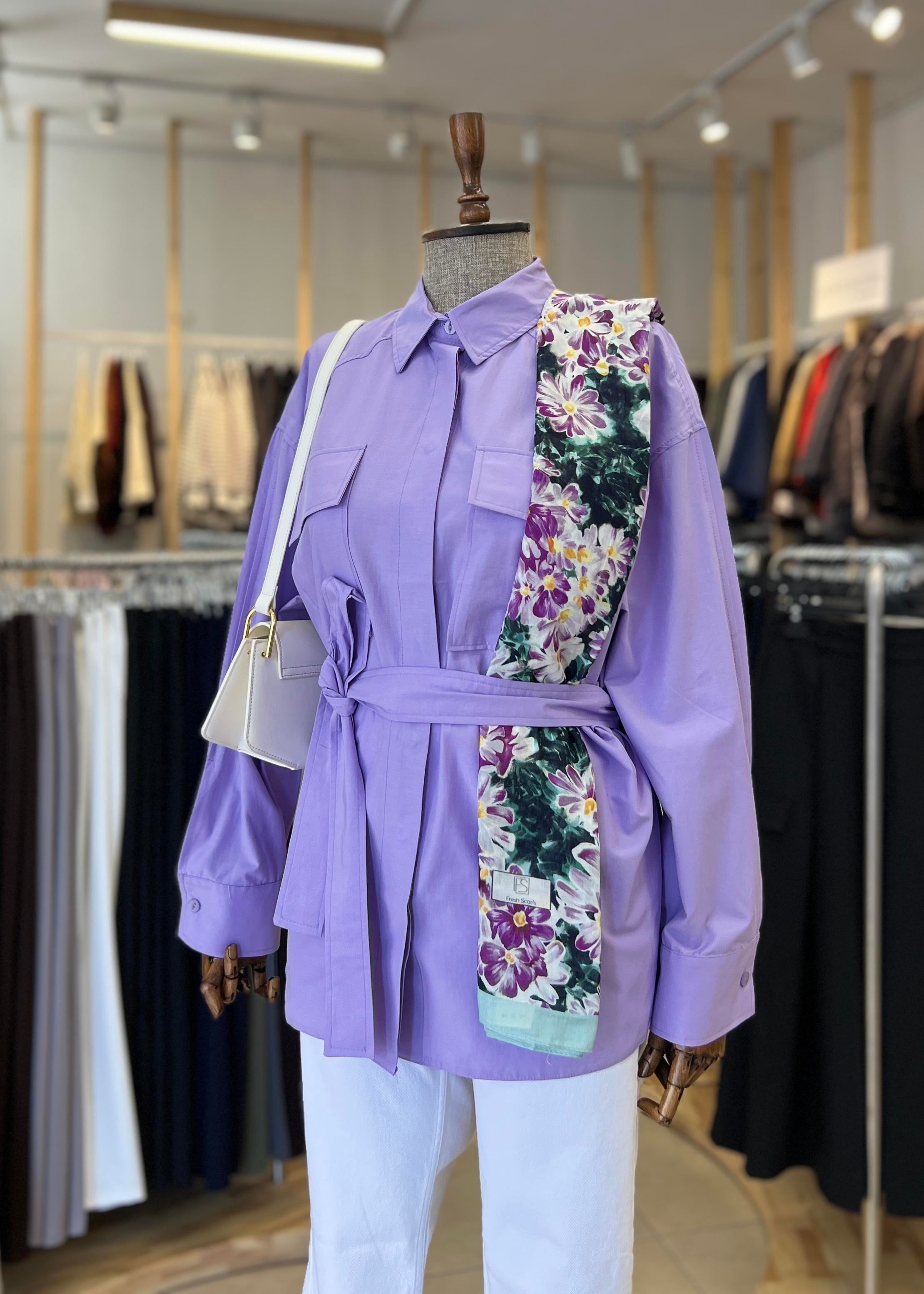 CEPLİ POPLİN GÖMLEK