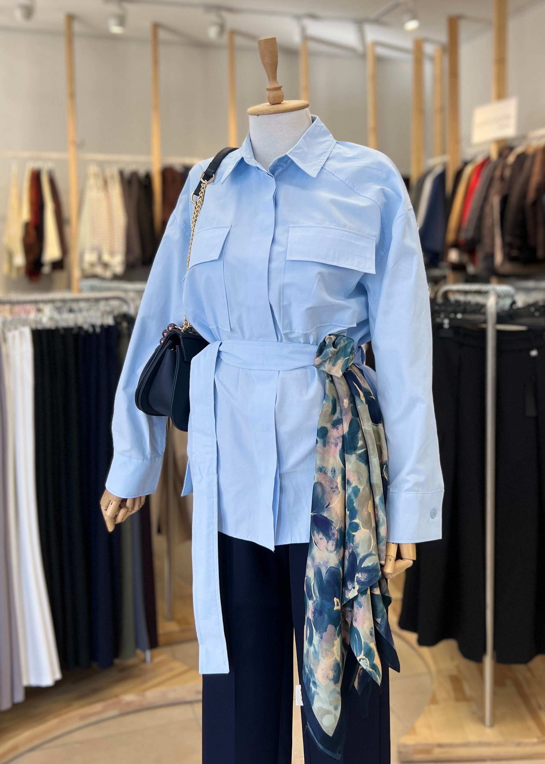 CEPLİ POPLİN GÖMLEK