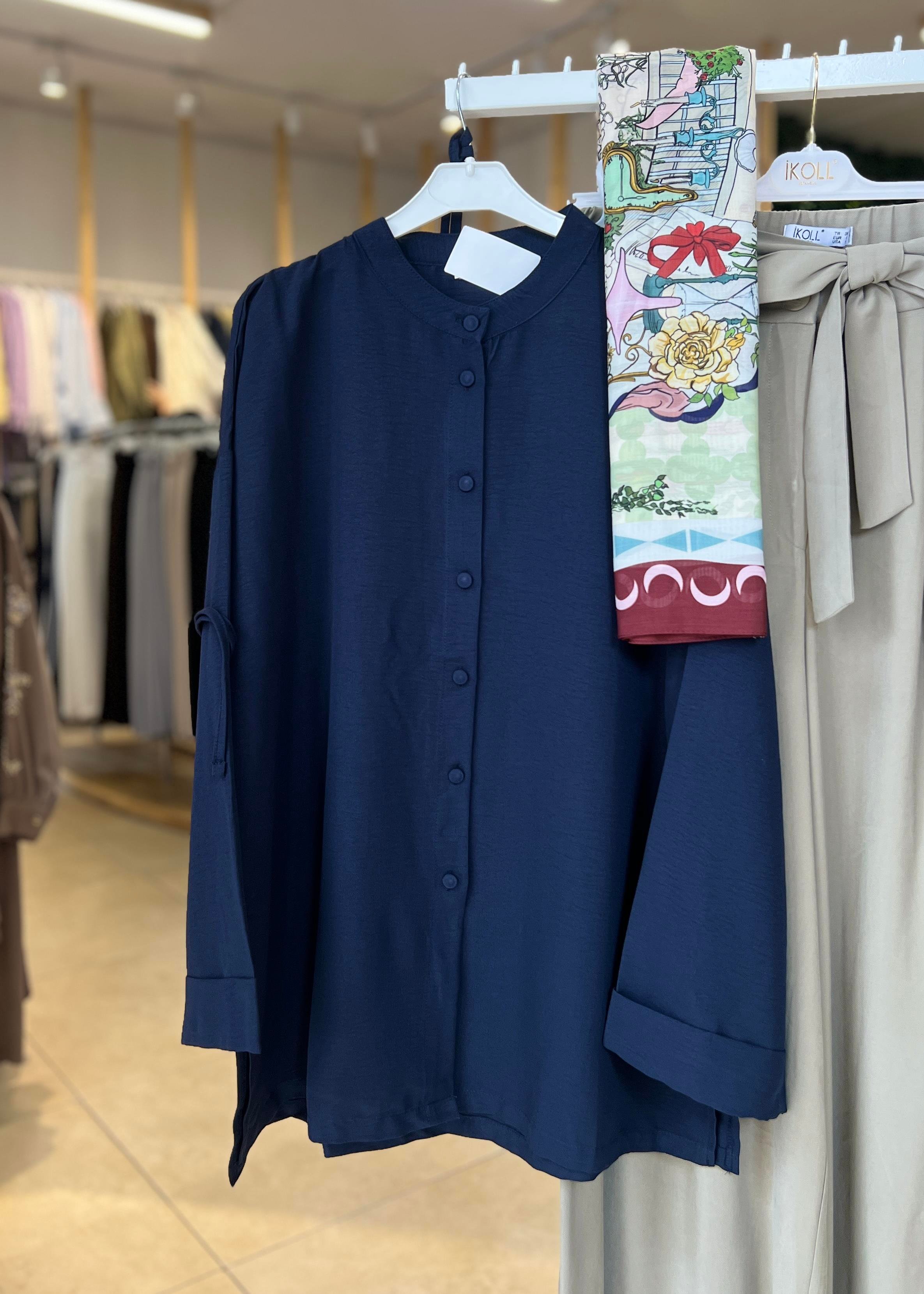 DOUBLE KOL YIRTMAÇLI GÖMLEK