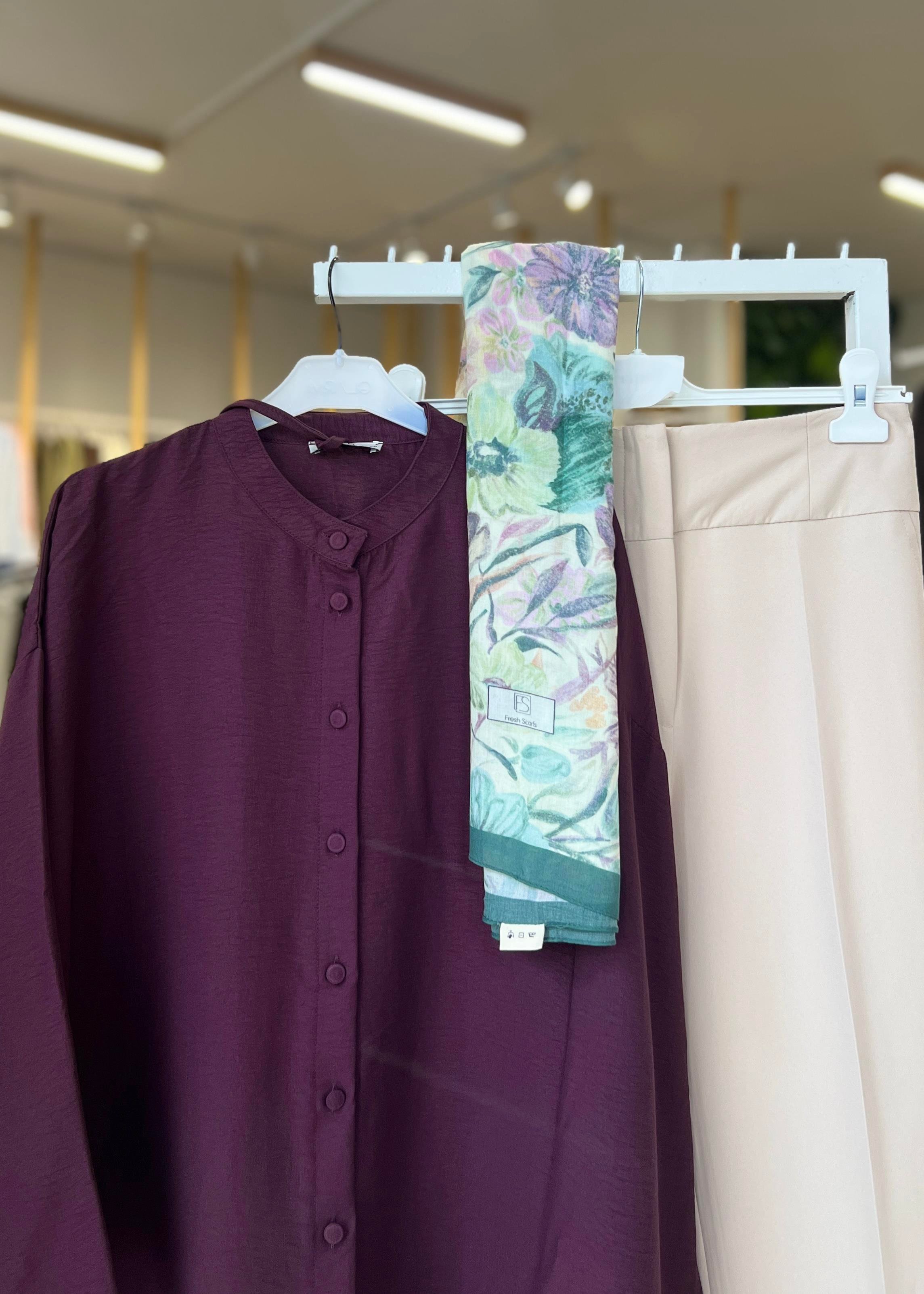 DOUBLE KOL YIRTMAÇLI GÖMLEK