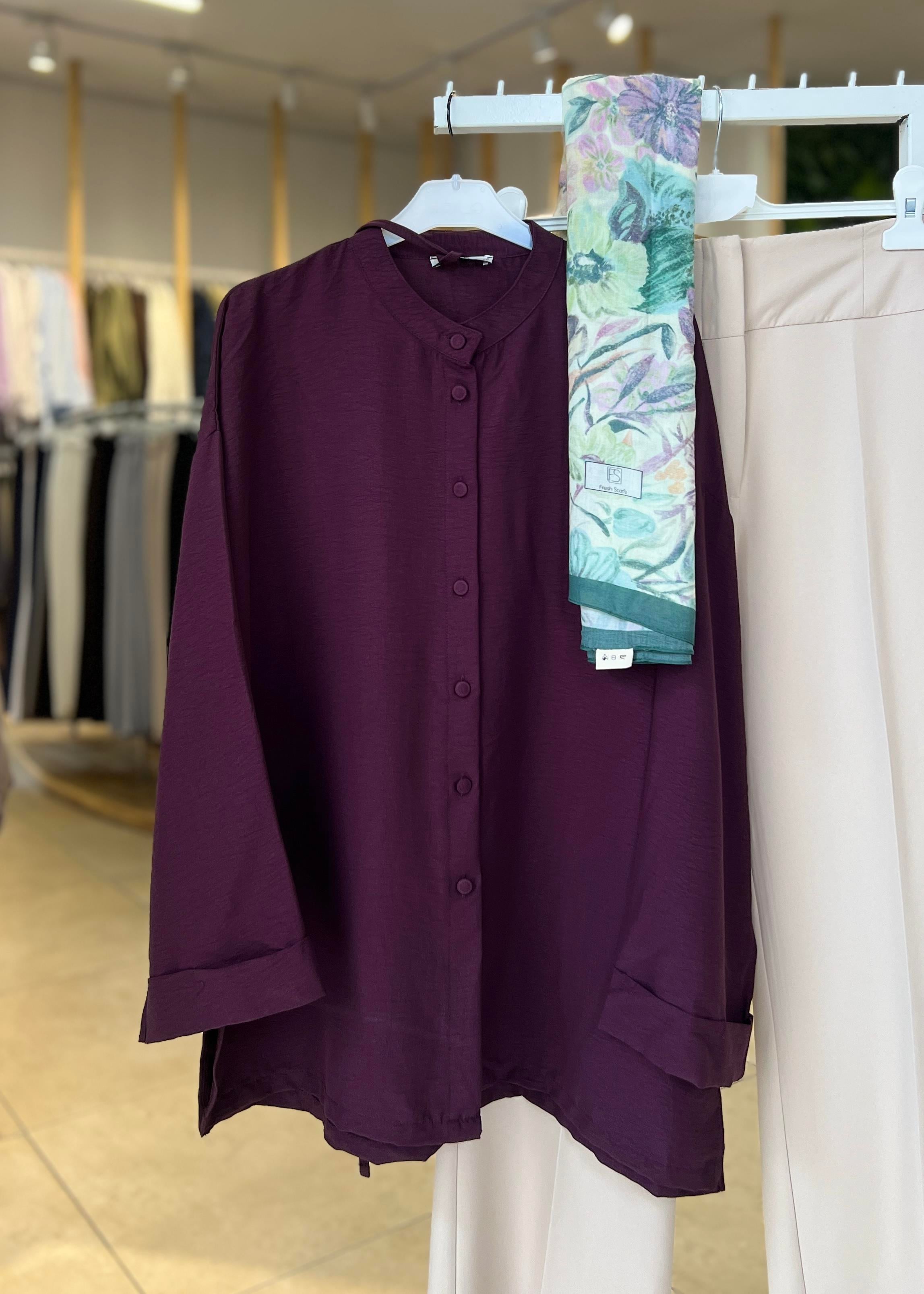 DOUBLE KOL YIRTMAÇLI GÖMLEK