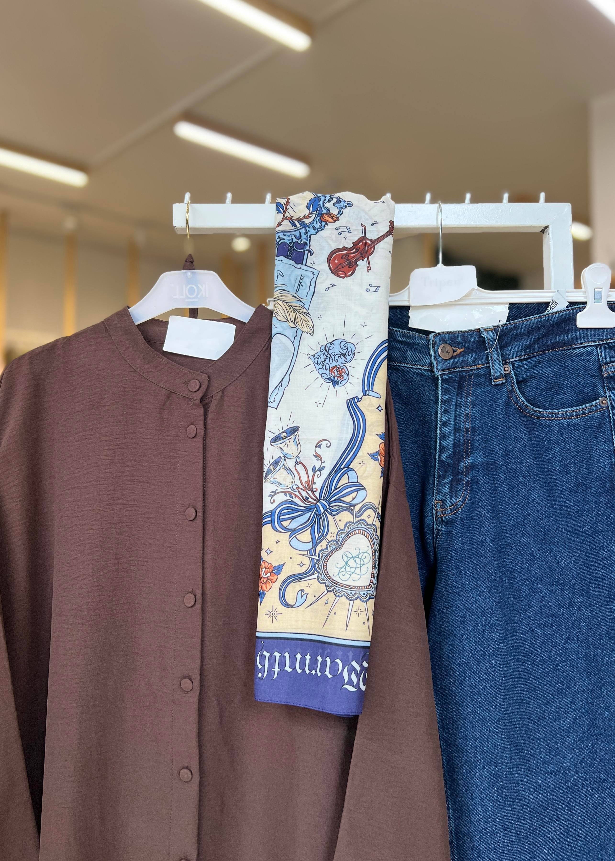 DOUBLE KOL YIRTMAÇLI GÖMLEK