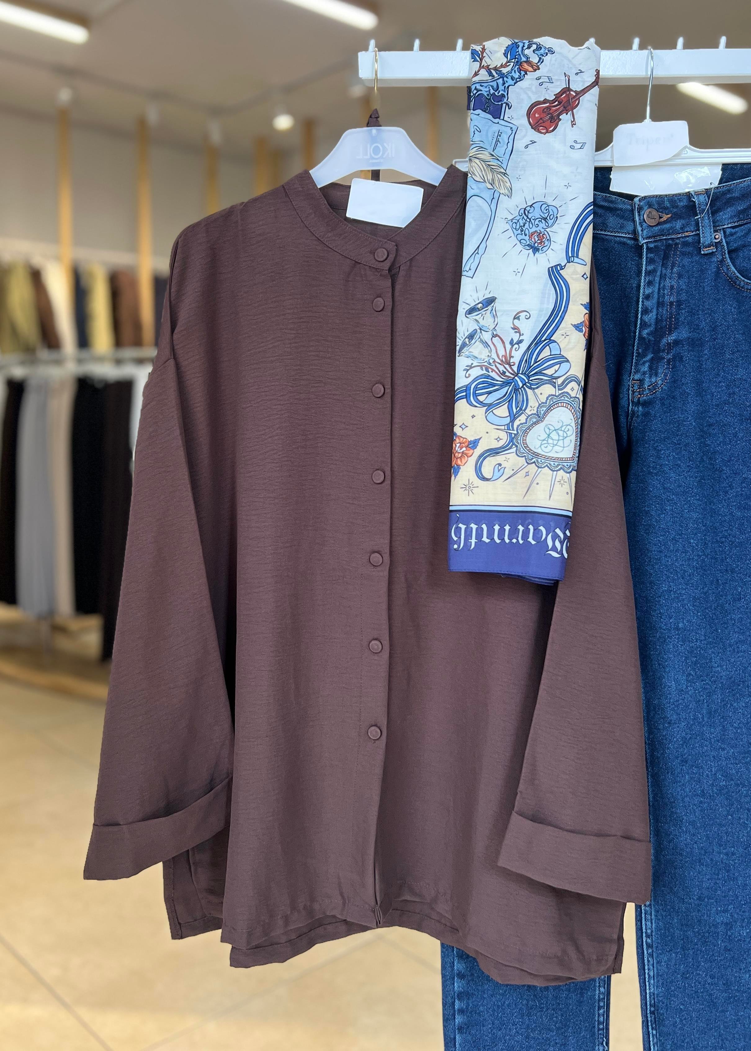 DOUBLE KOL YIRTMAÇLI GÖMLEK