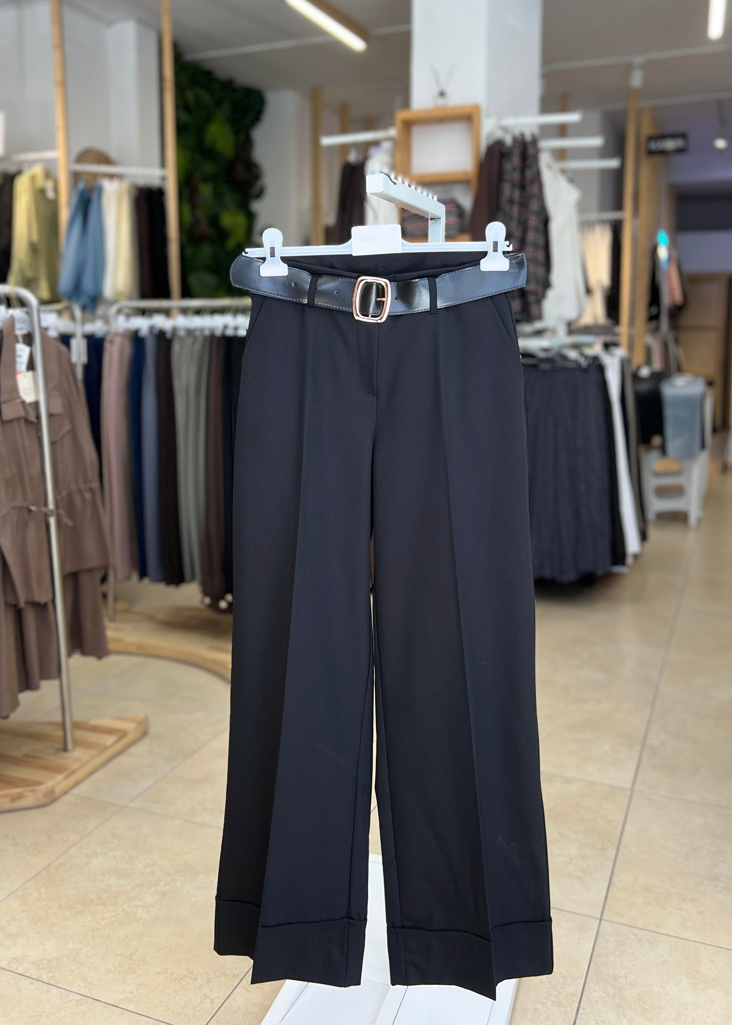 DOUBLE PAÇA KEMERLİ PANTOLON