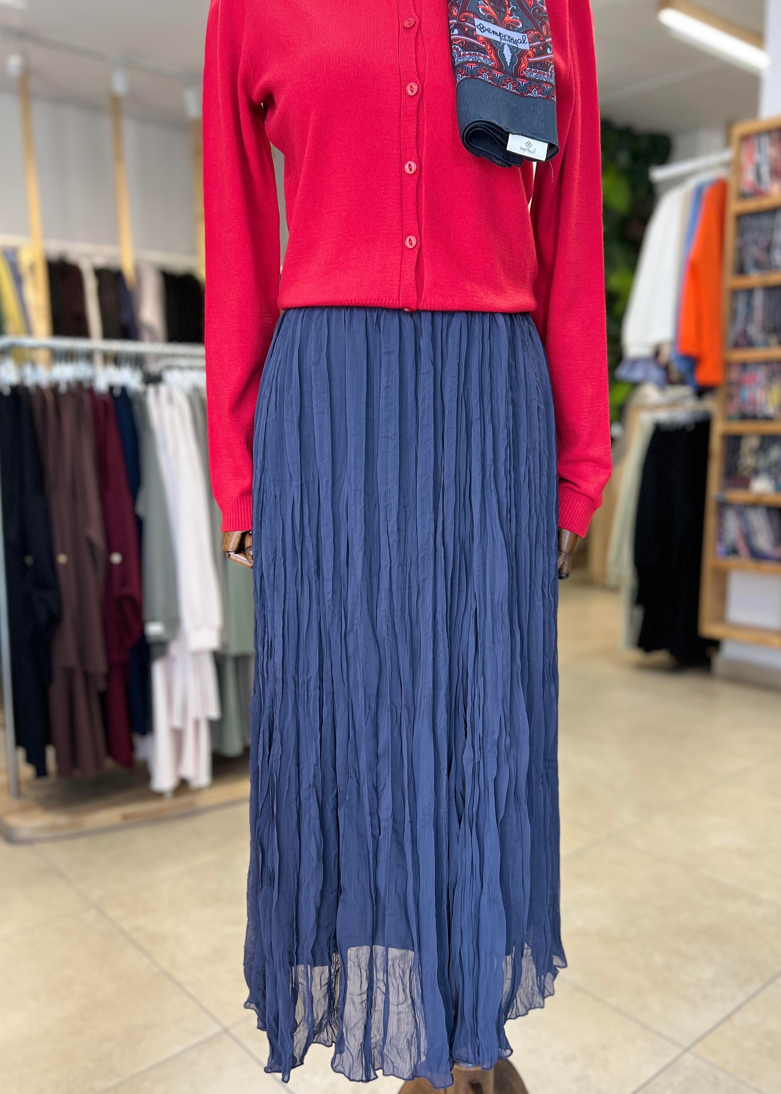 KADRİYE BAŞTÜRK  KIRIŞIK GÖRÜNÜM KLOŞ ETEK