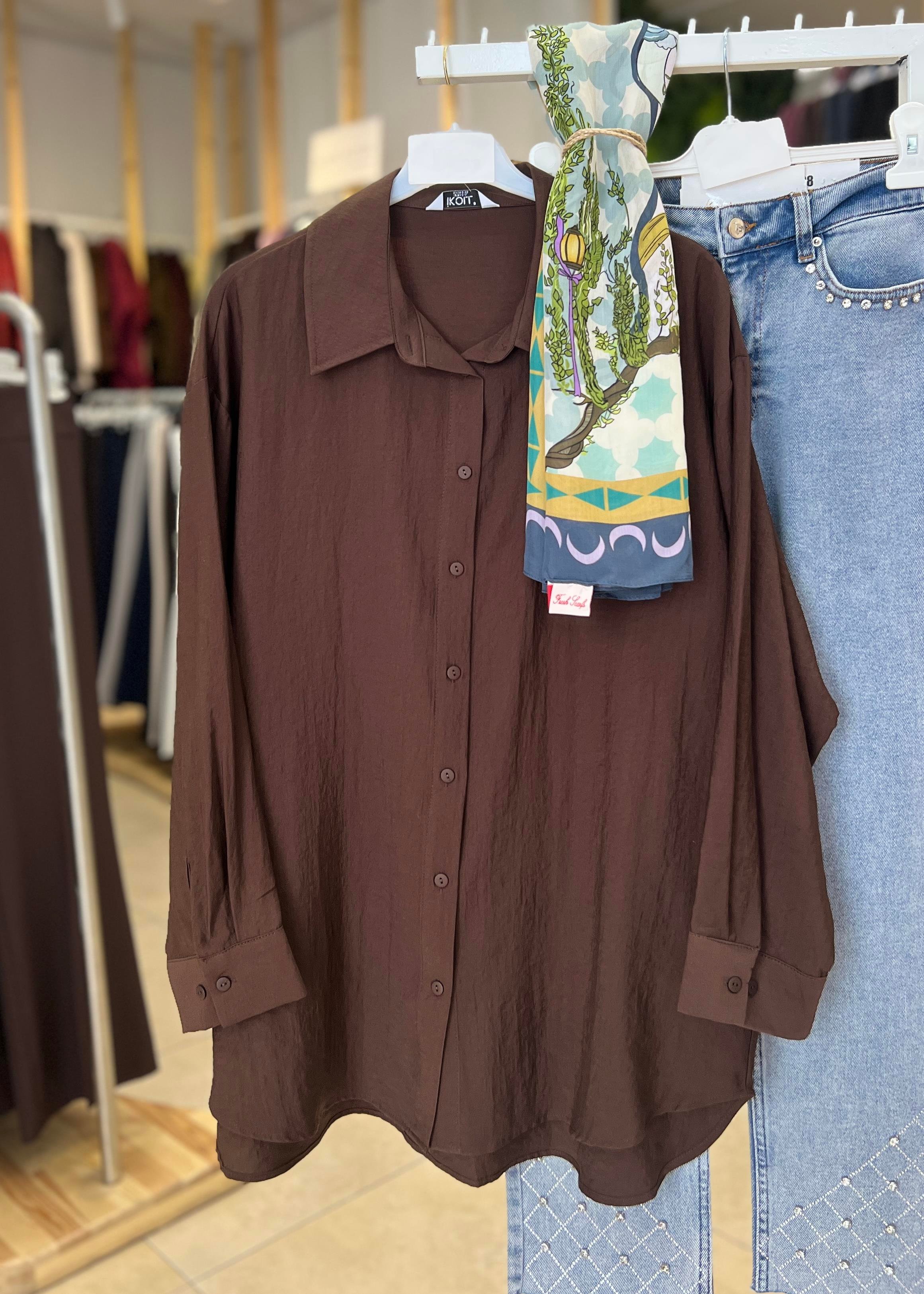 KETEN GÖRÜNÜMLÜ GÖMLEK