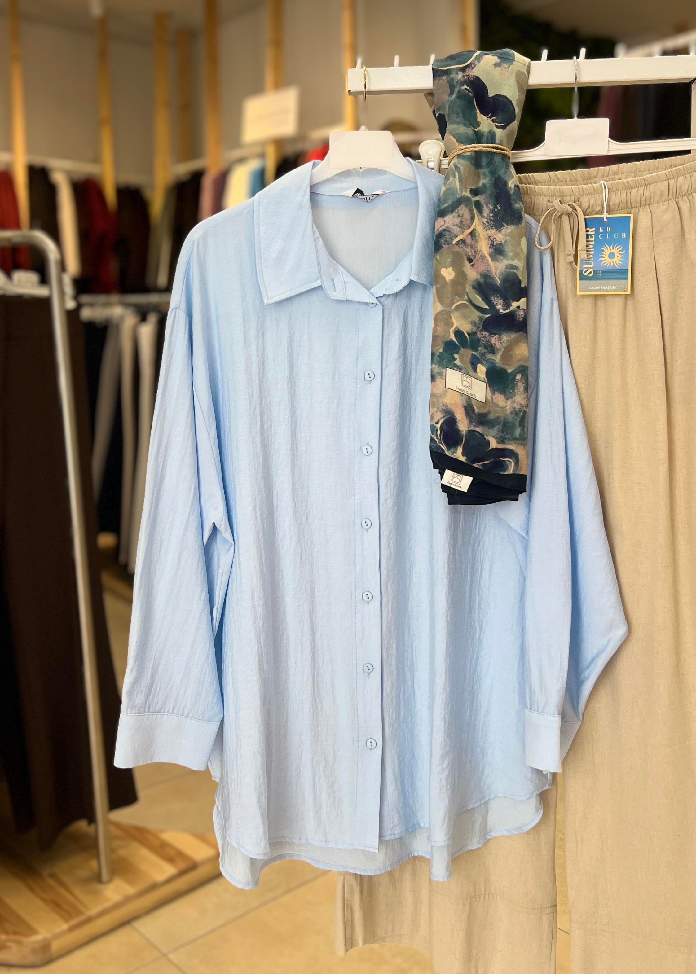 KETEN GÖRÜNÜMLÜ GÖMLEK