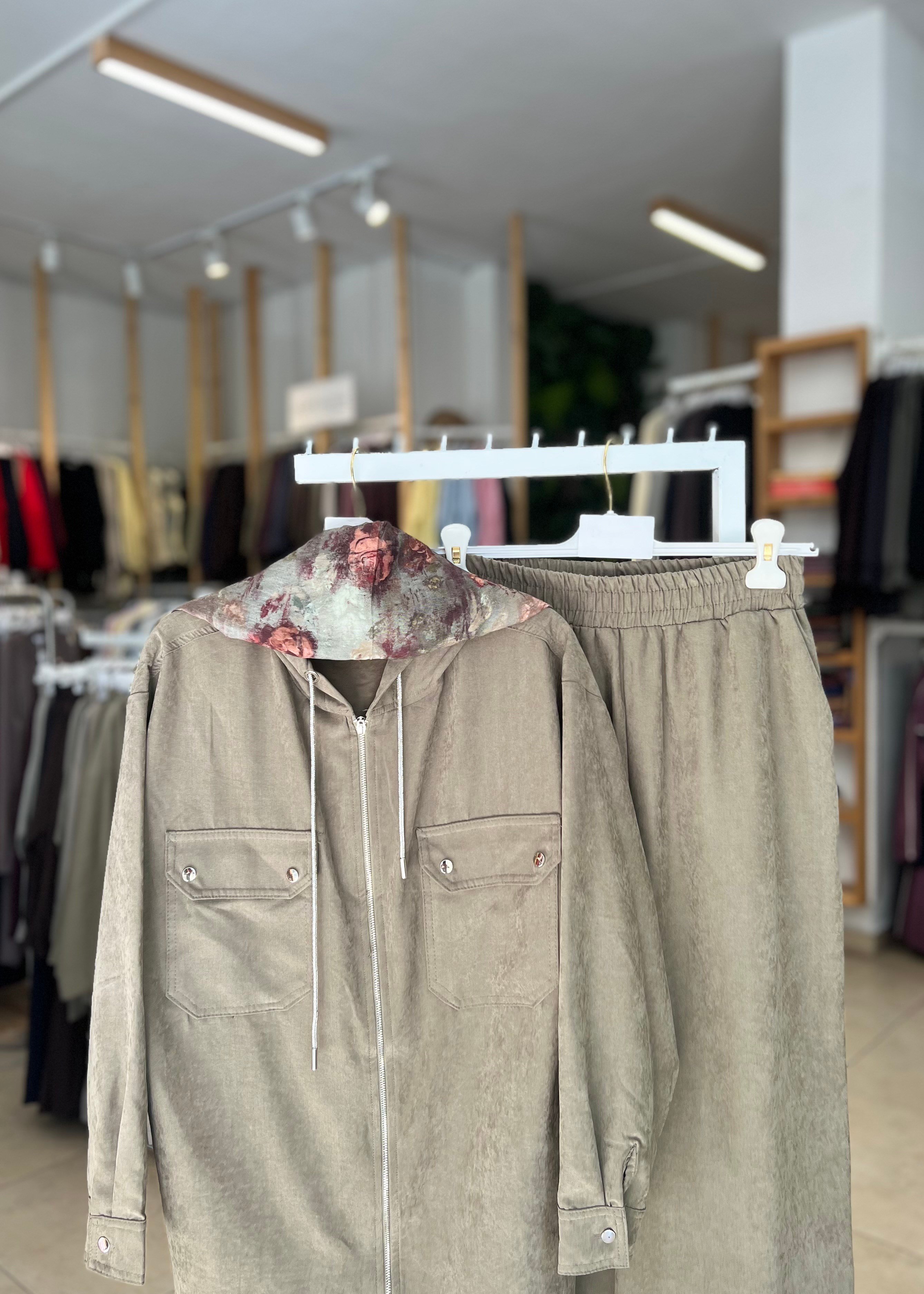 MODAL KUMAŞ PANTOLONLU TAKIM 