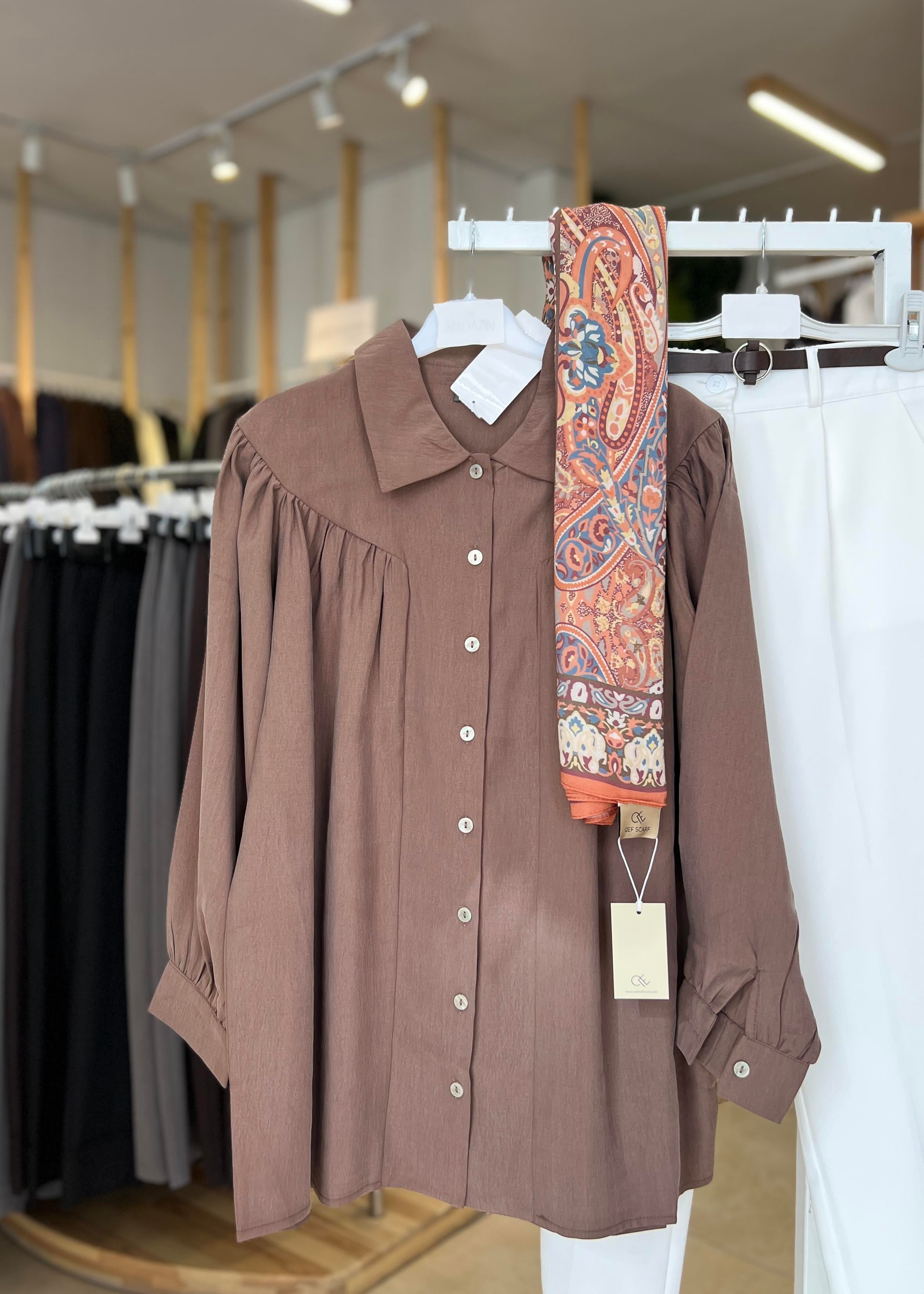 OVERSİZE MODAL GÖMLEK