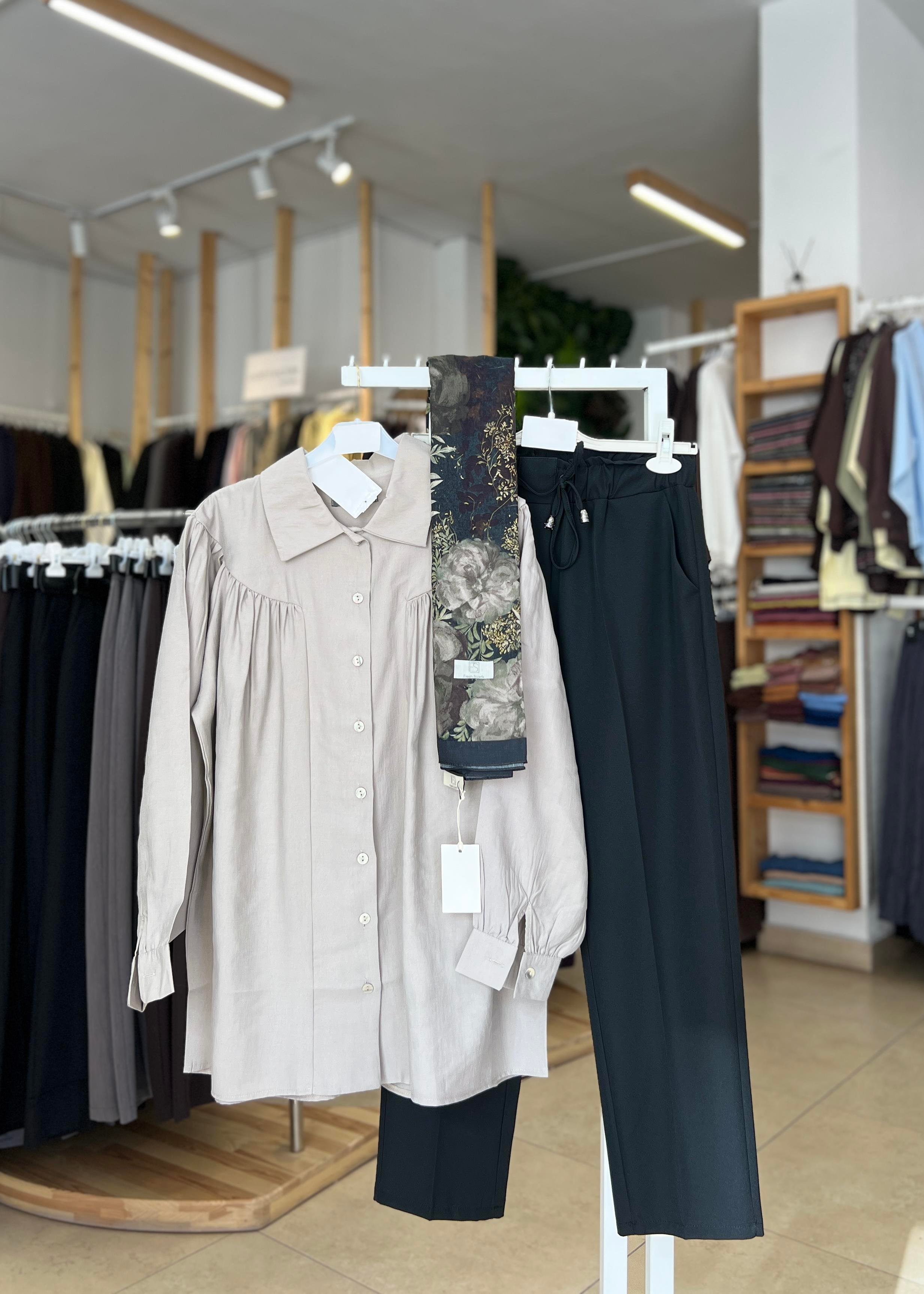 OVERSİZE MODAL GÖMLEK