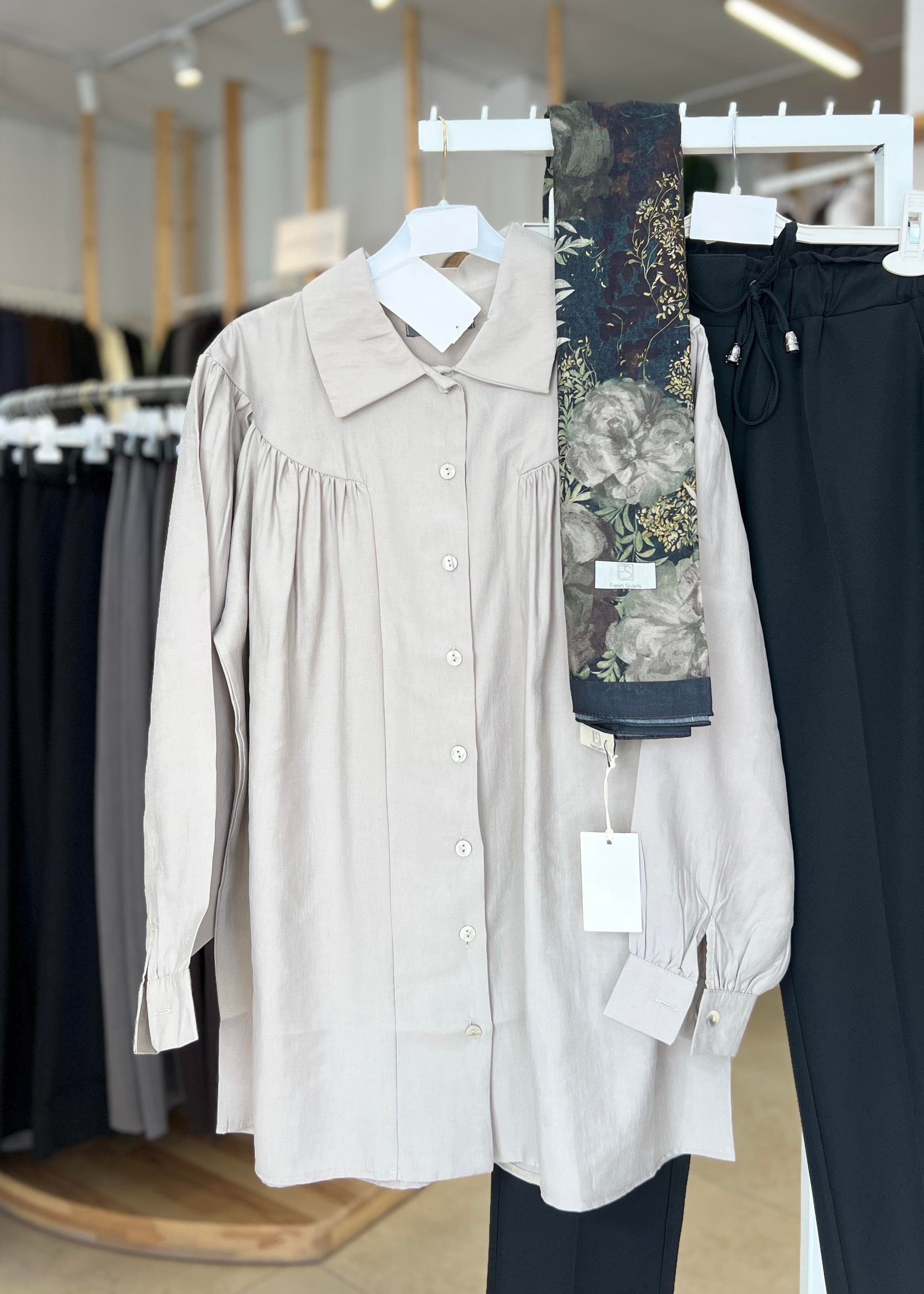 OVERSİZE MODAL GÖMLEK