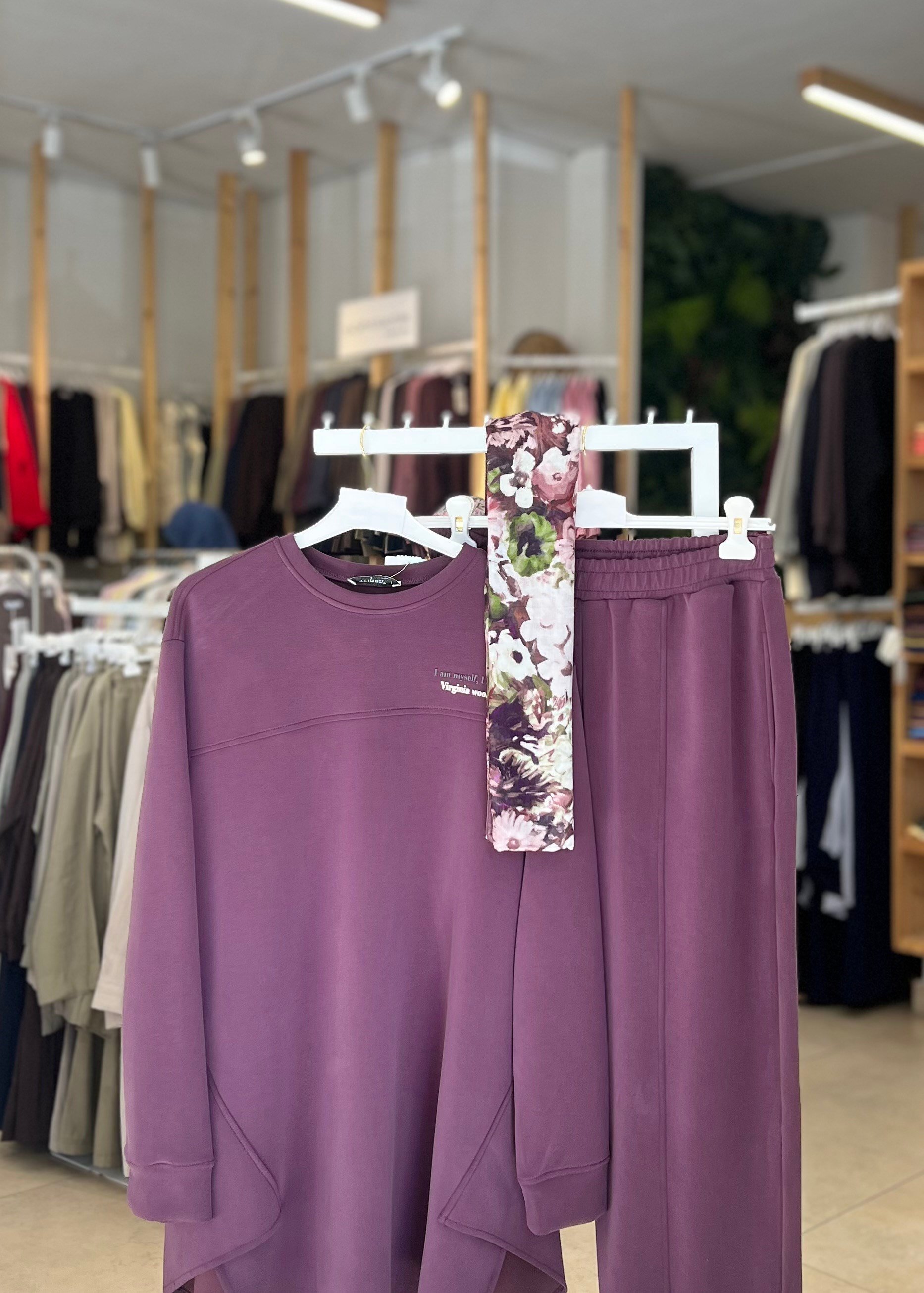 OYSHO KUMAŞ PANTOLONLU TAKIM 