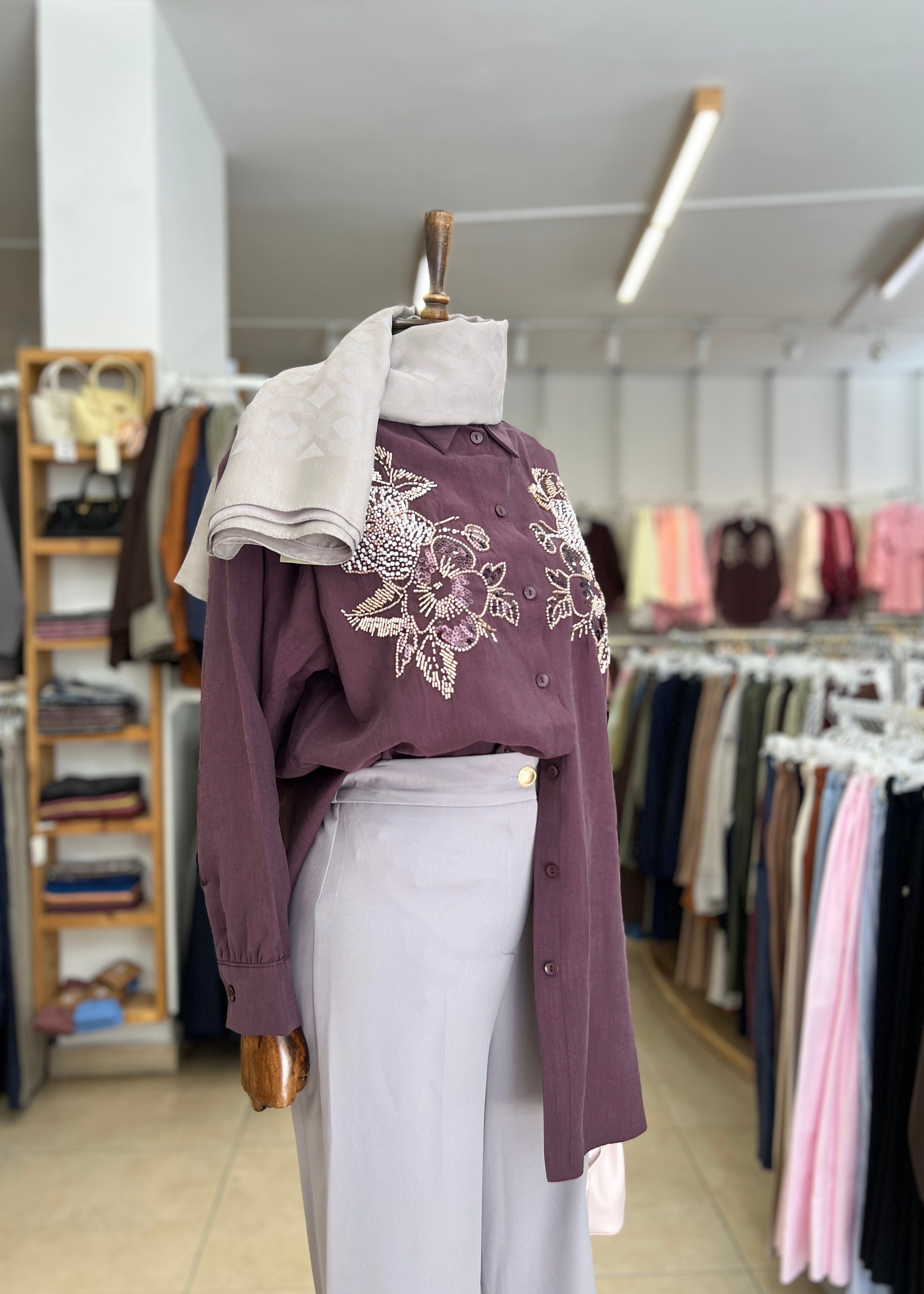 PAÇASI DÜĞME DETAYLI PANTOLON