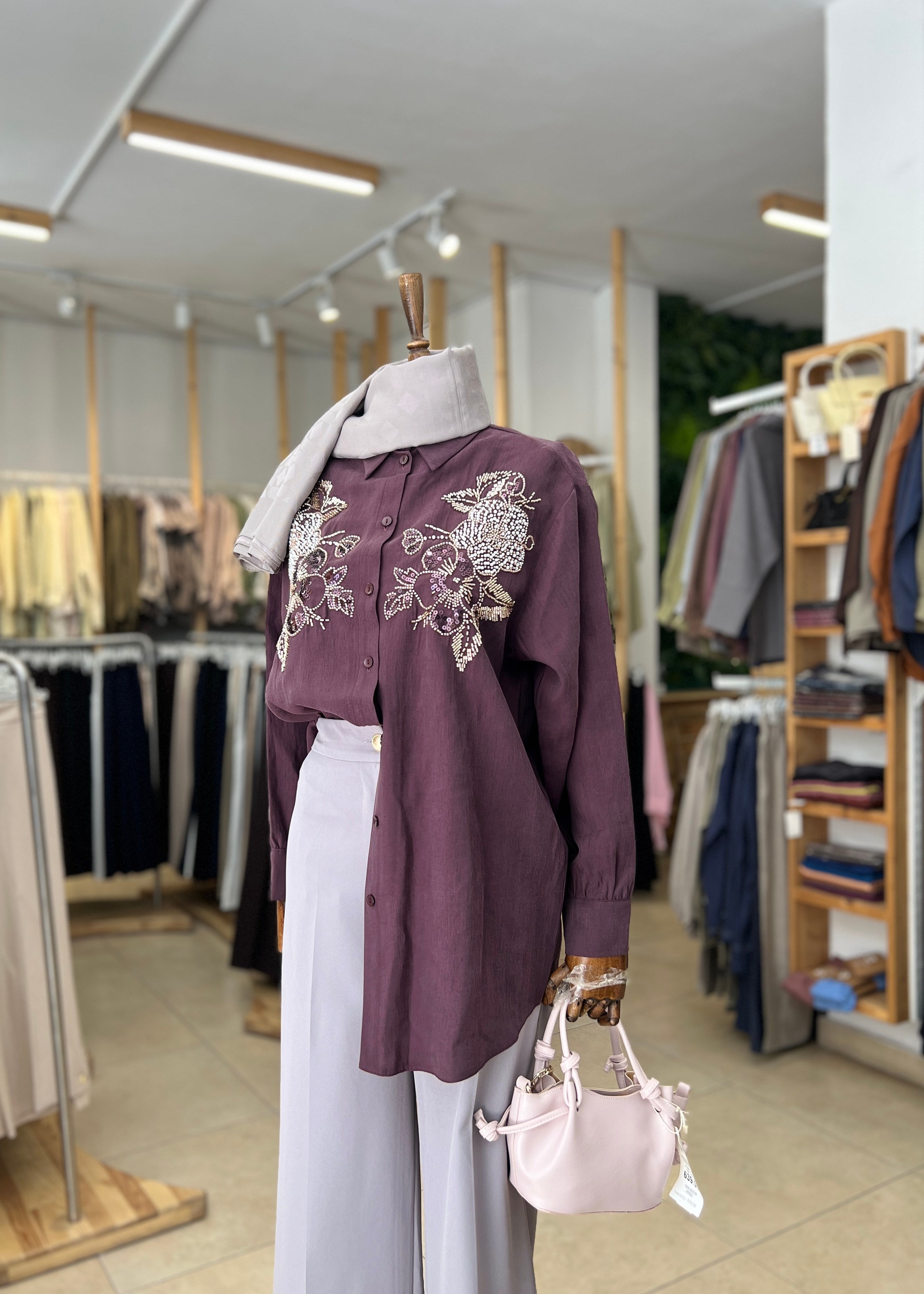 PAÇASI DÜĞME DETAYLI PANTOLON