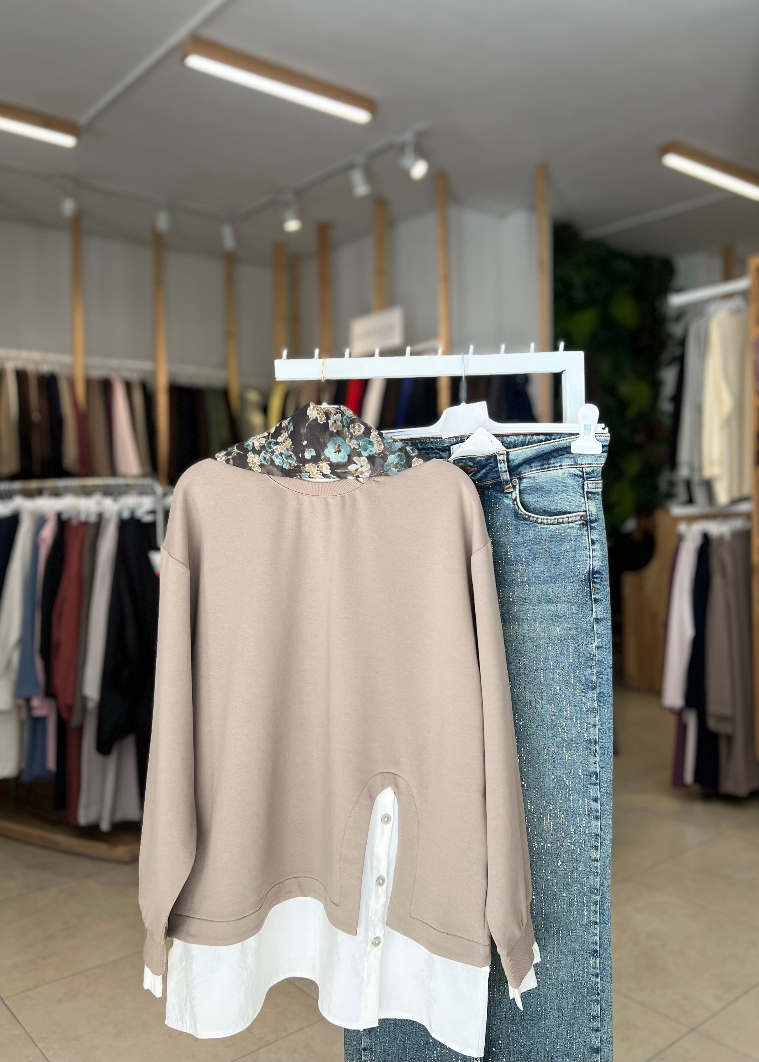 PARAŞÜT DETAYLI SWEATSHİRT
