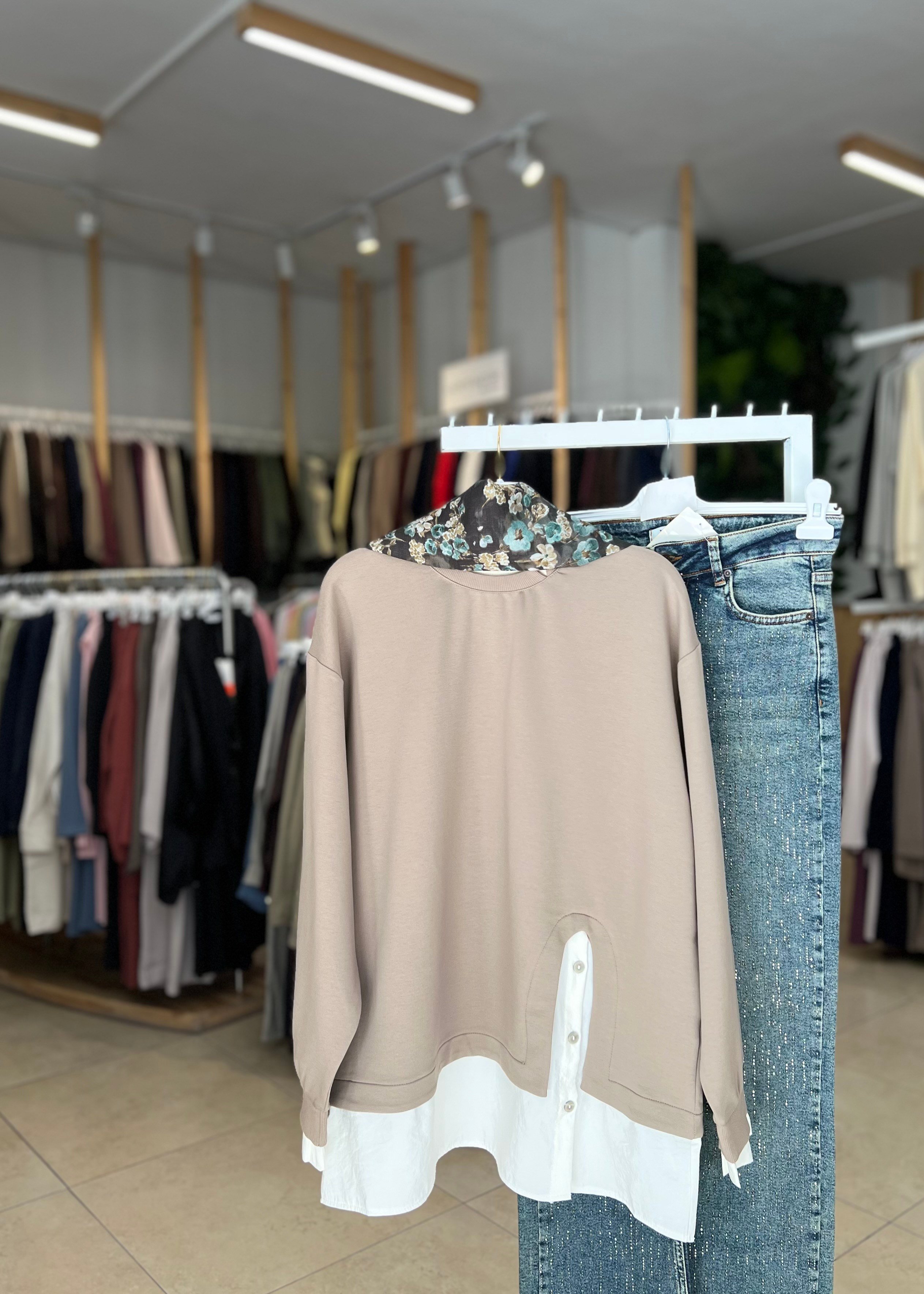 PARAŞÜT DETAYLI SWEATSHİRT