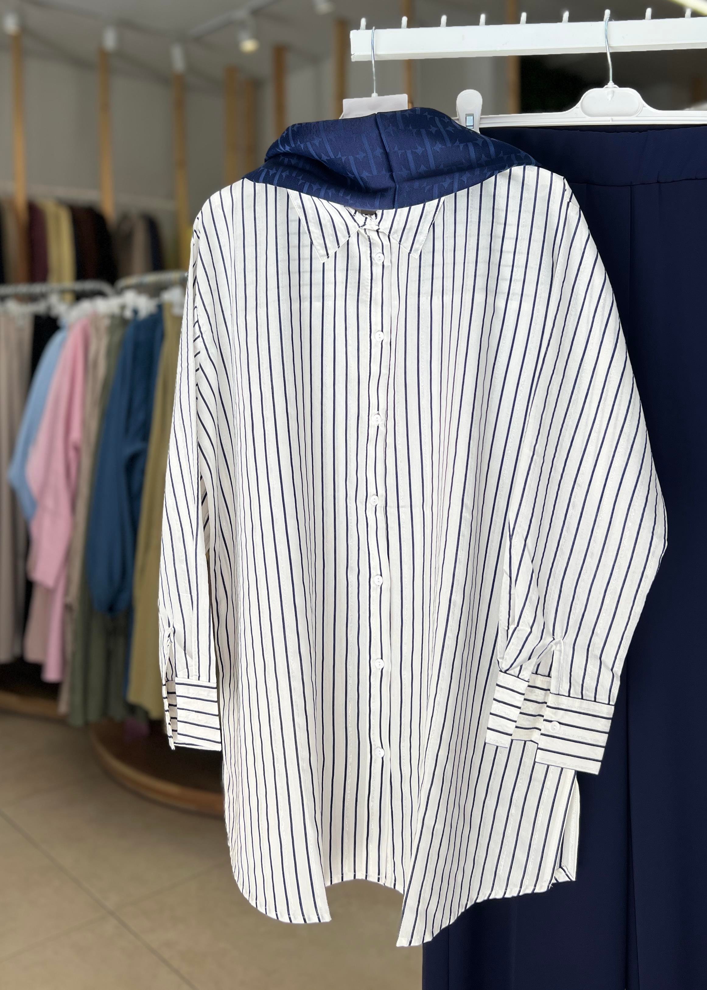 SİMLİ ÇİZGİLİ GÖMLEK