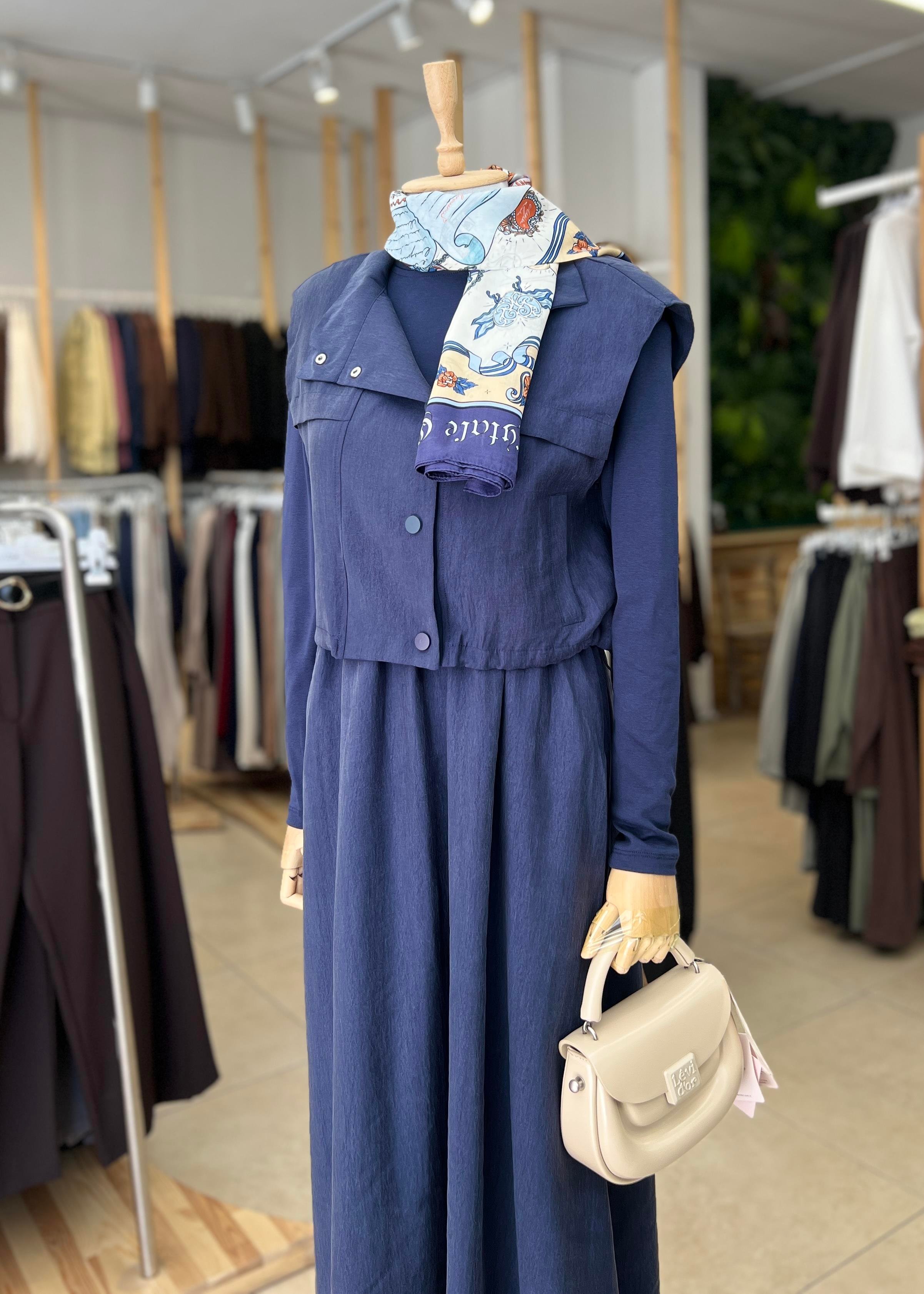 YELEKLİ ELBİSELİ TAKIM