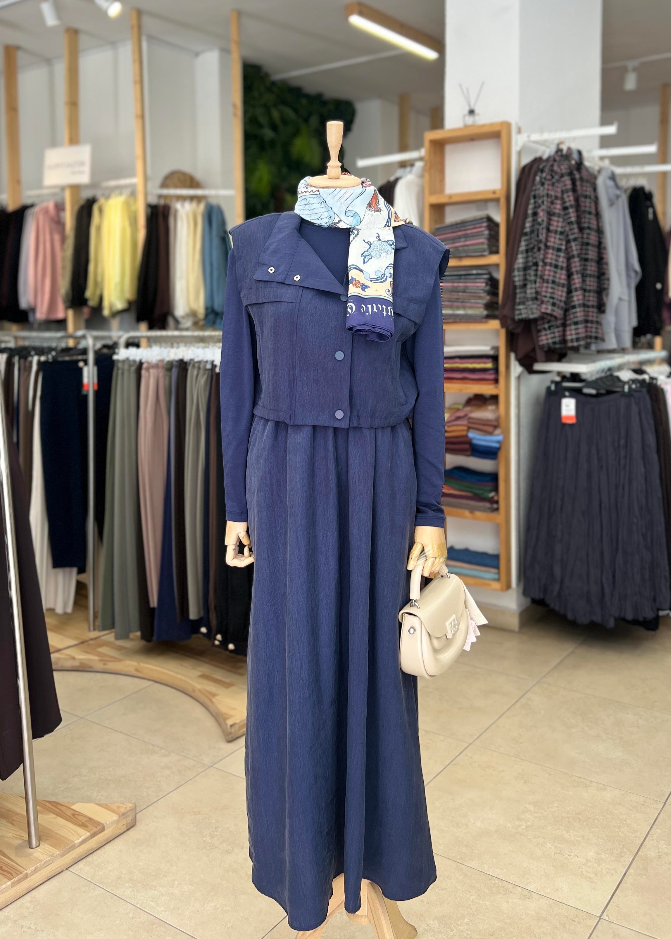 YELEKLİ ELBİSELİ TAKIM