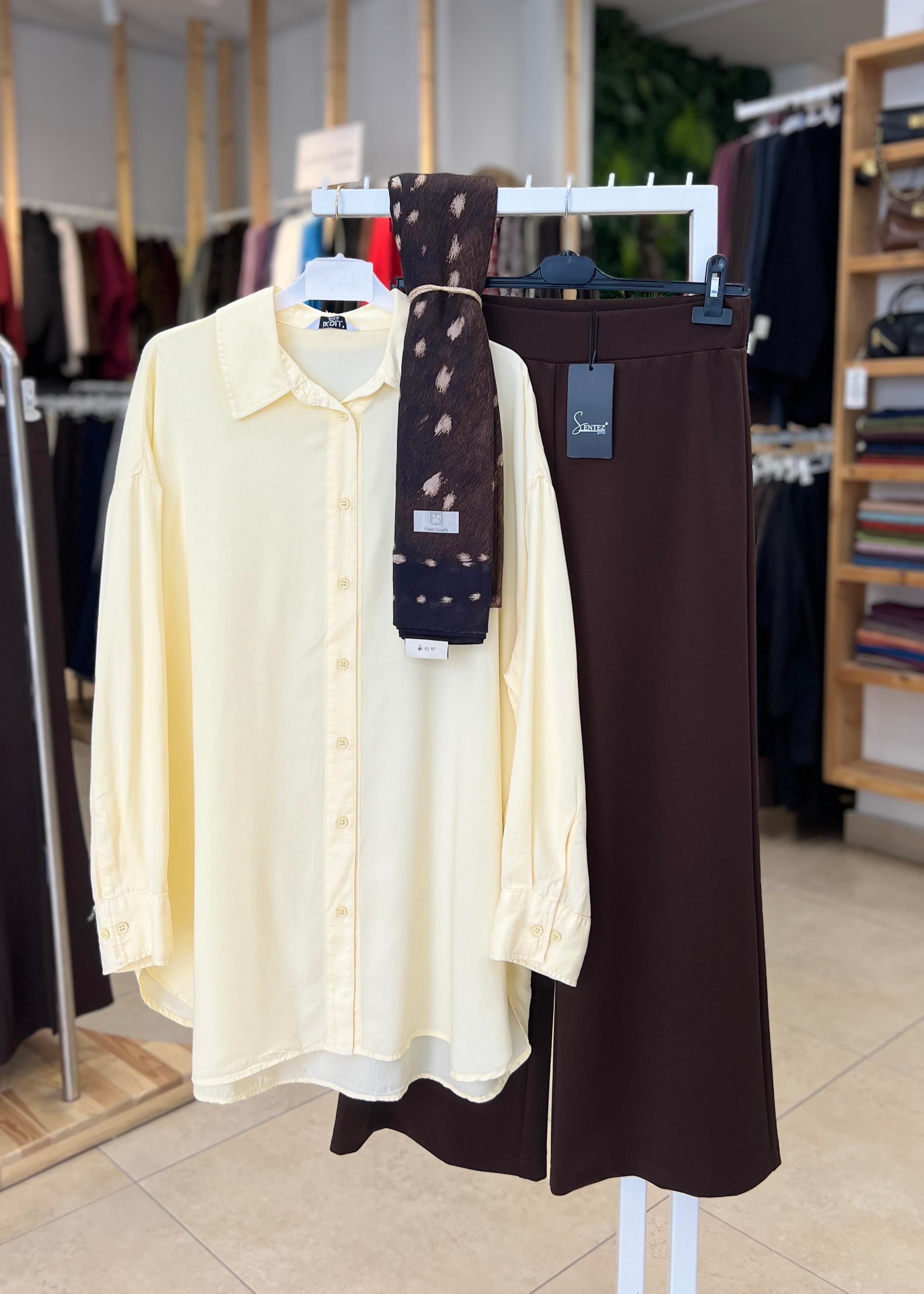 YIKAMALI LYOCELL GÖMLEK