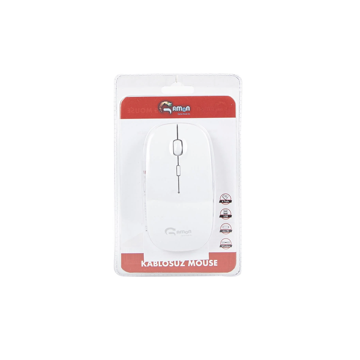 GAMON BASİC MOUSE GM-180 (BEYAZ)