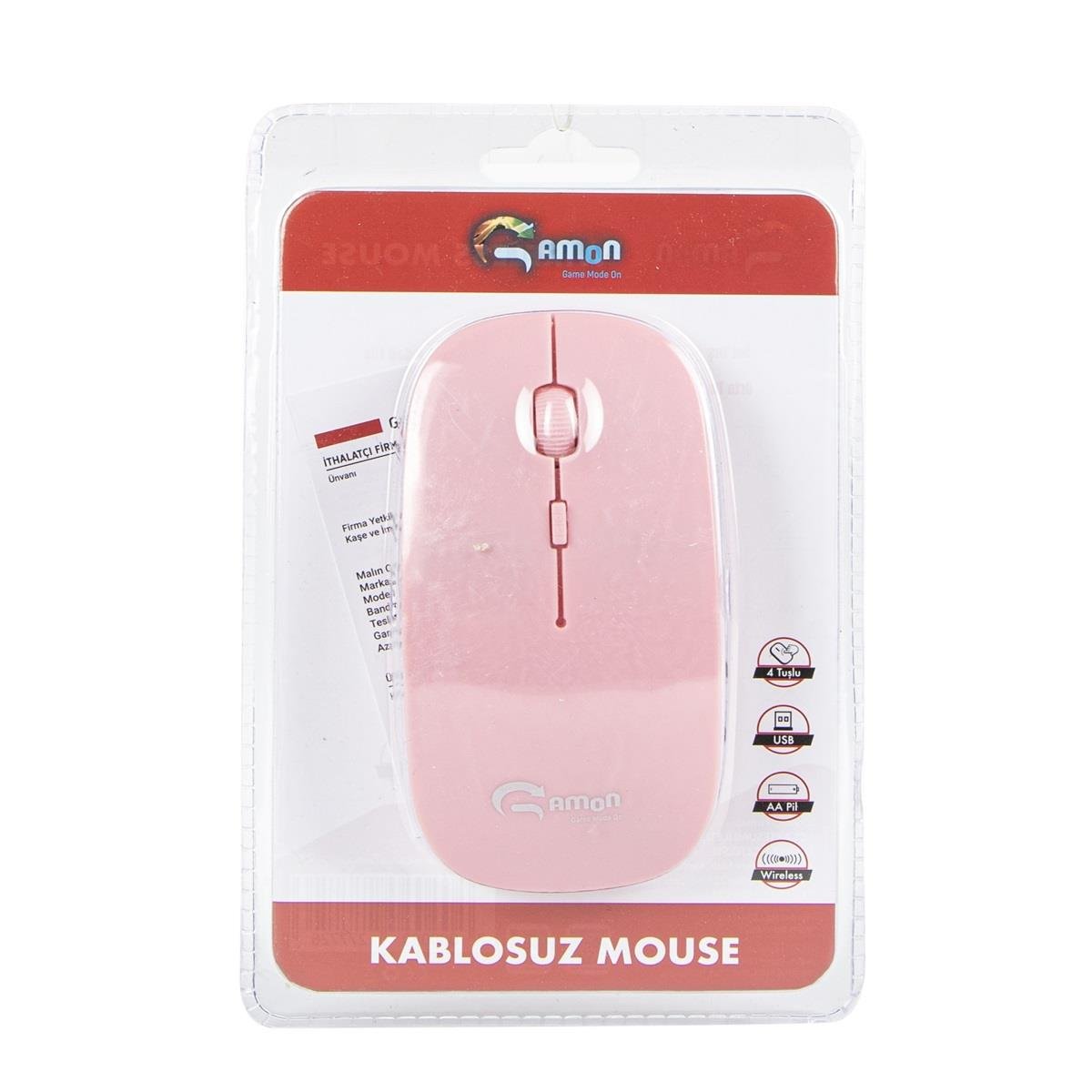 GAMON BASİC MOUSE GM-180 (PEMBE)