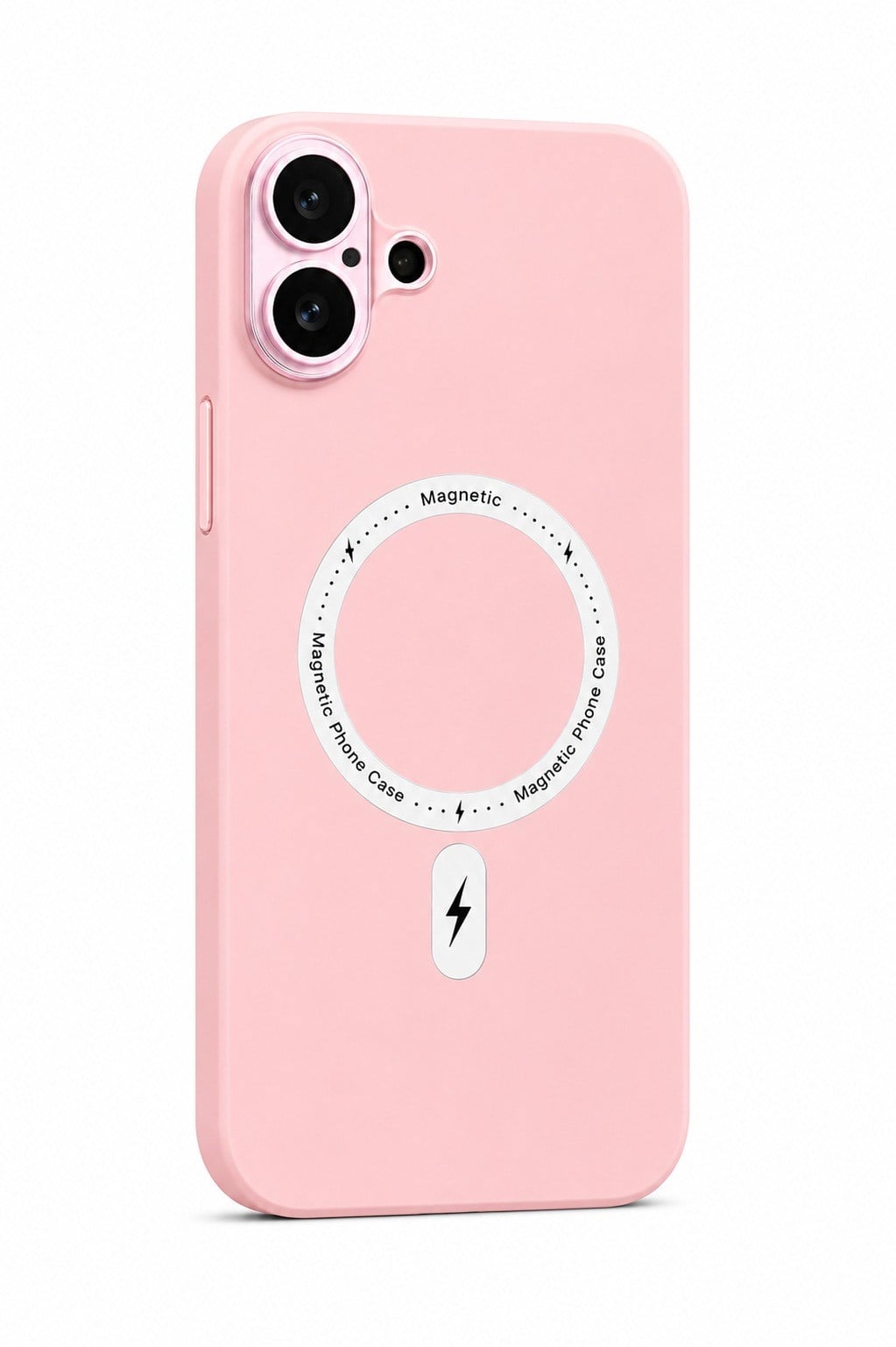 İPhone 16 PLUS KAMERA KORUMALI MAGSAFE KAPAK BUSINESS PEMBE