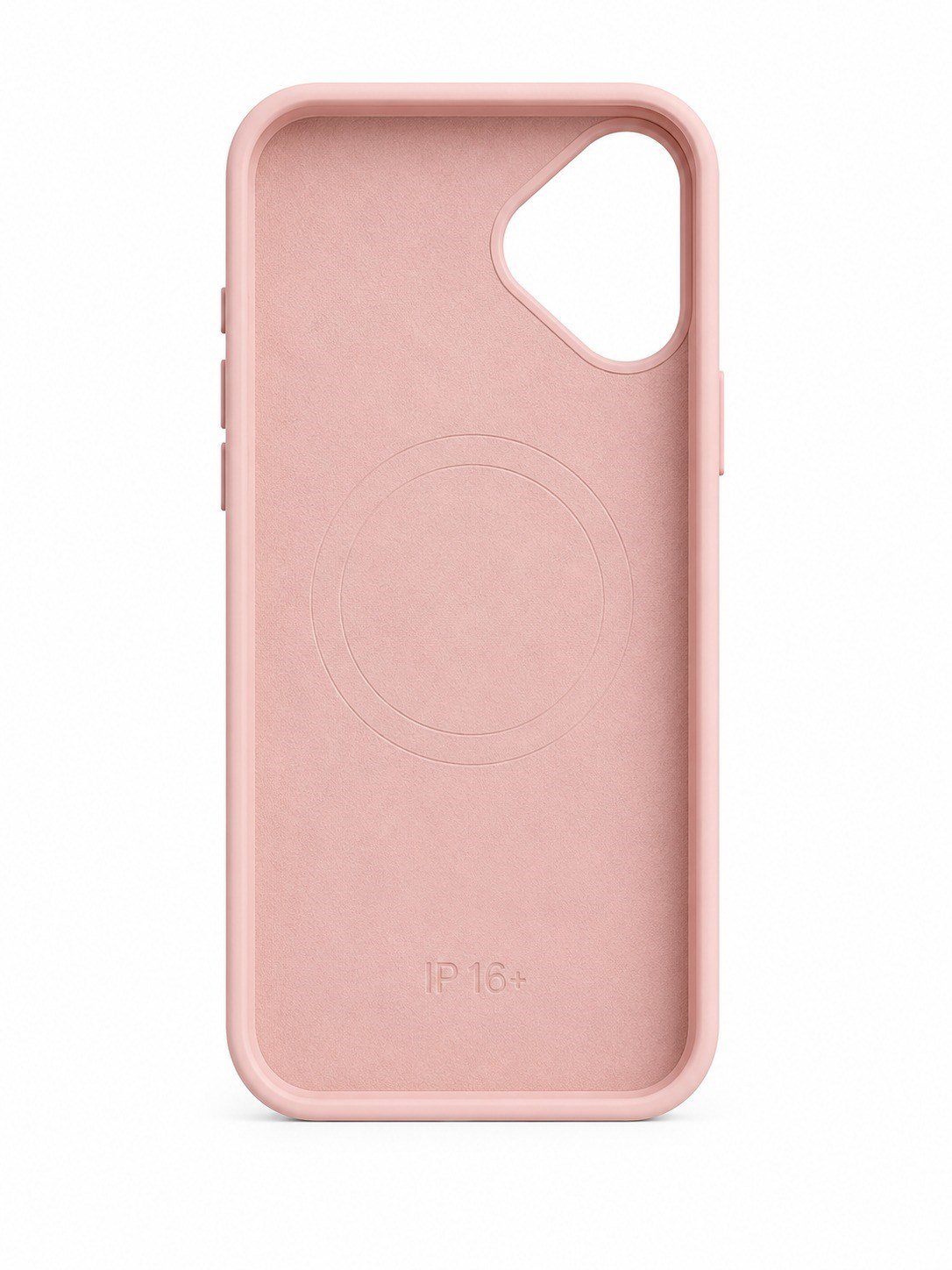 iPHONE 16 PLUS MAGSAFE KILIF LEATHER KAPAK PEMBE