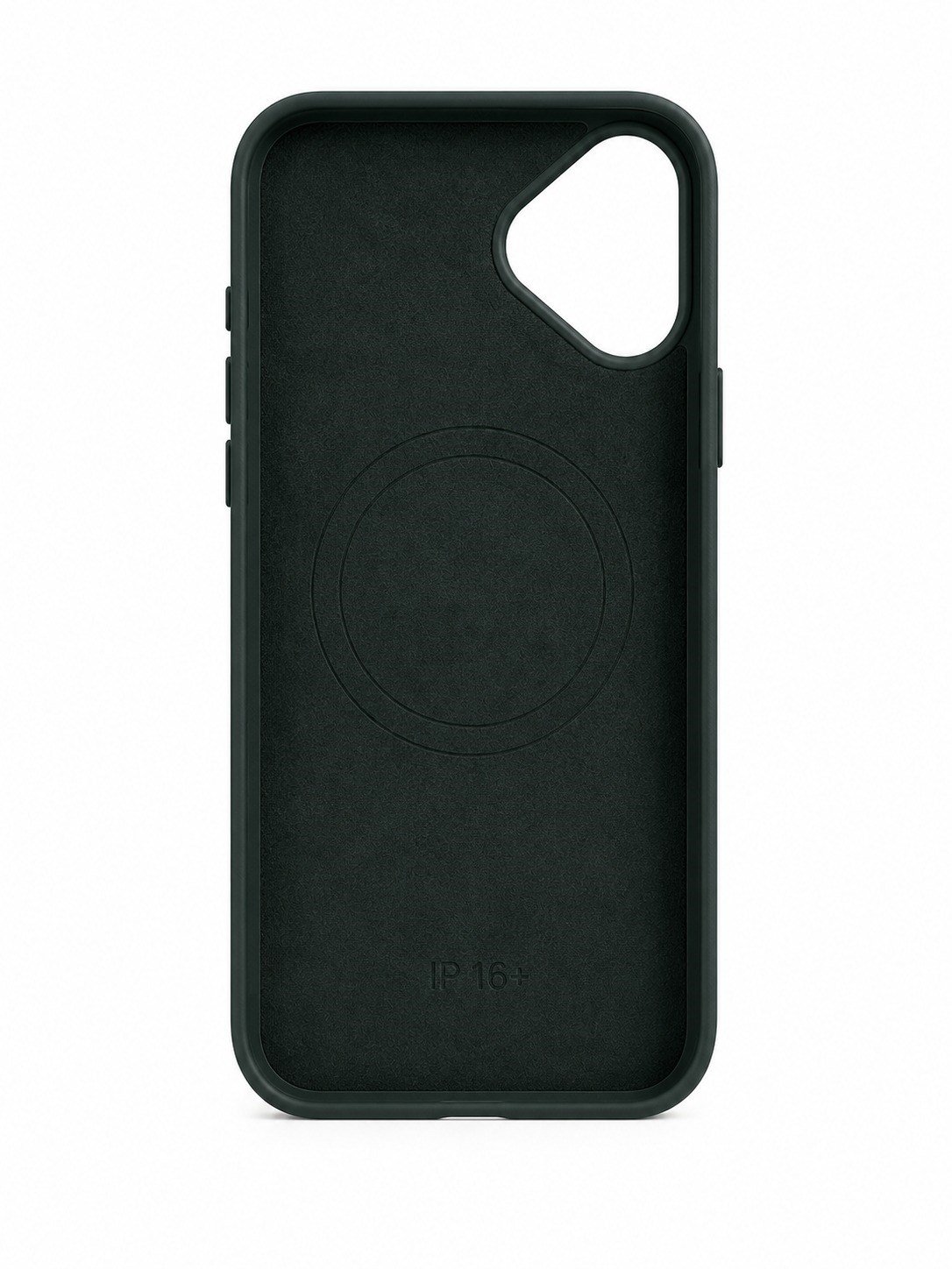 iPHONE 16 PLUS MAGSAFE KILIF LEATHER KAPAK KOYU YEŞİL