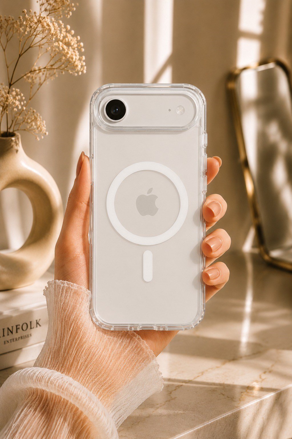 iPHONE 17 AİR RENKSİZ MAGSAFE ŞEFFAF KILIF