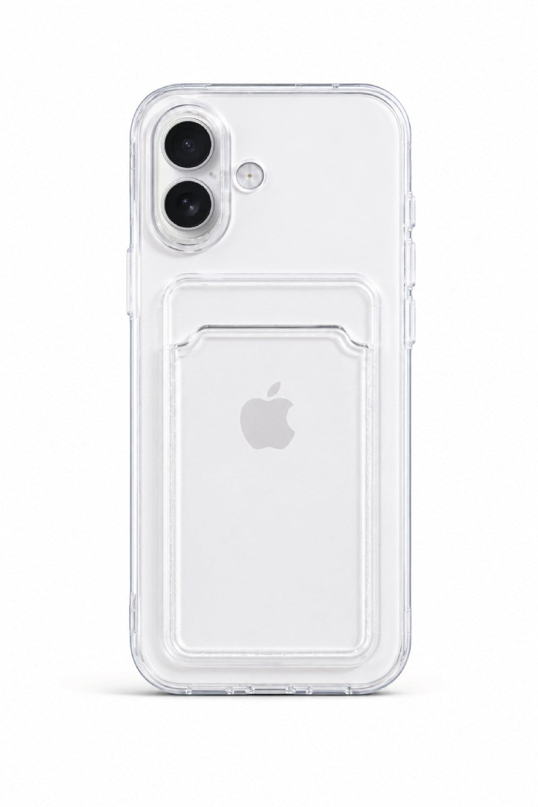 iPHONE 17 KAMERA KORUMALI KAPAK CÜZDANLI ŞEFFAF KILIF