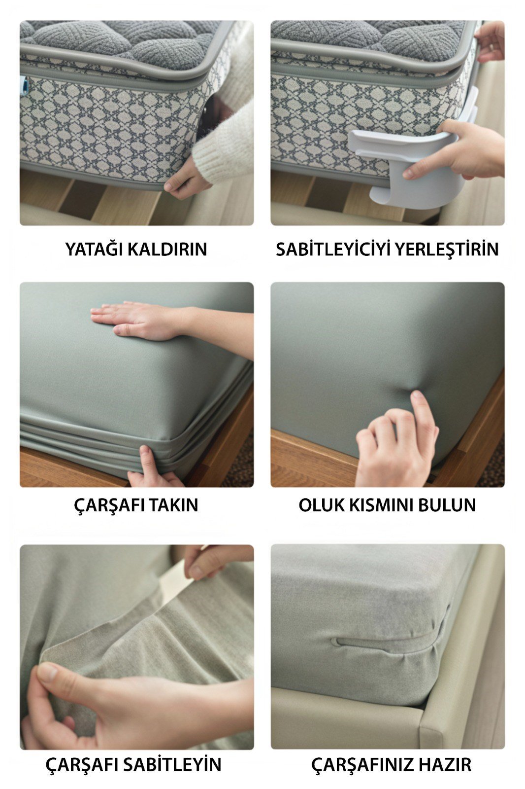 JOYSIDEA ÇARŞAF SABİTLEYİCİ JY-40 BEYAZ YENİ