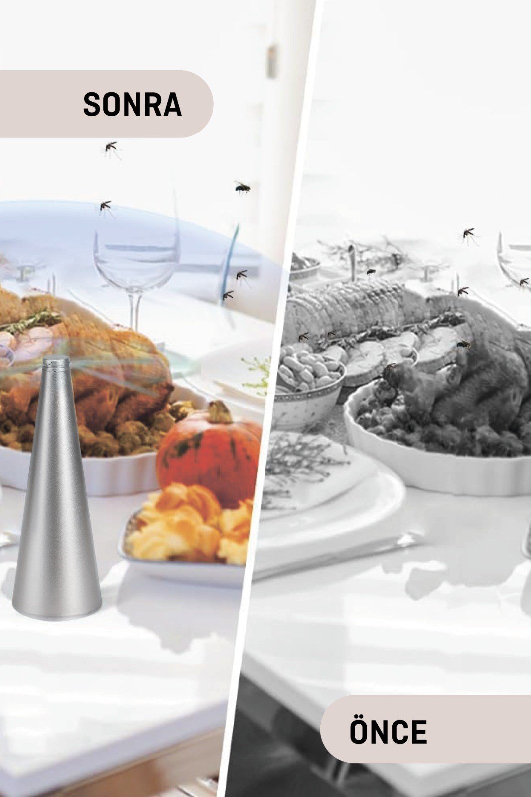JOYSIDEA PERVANELİ SİNEK KOVUCU MK-500 SİLVER